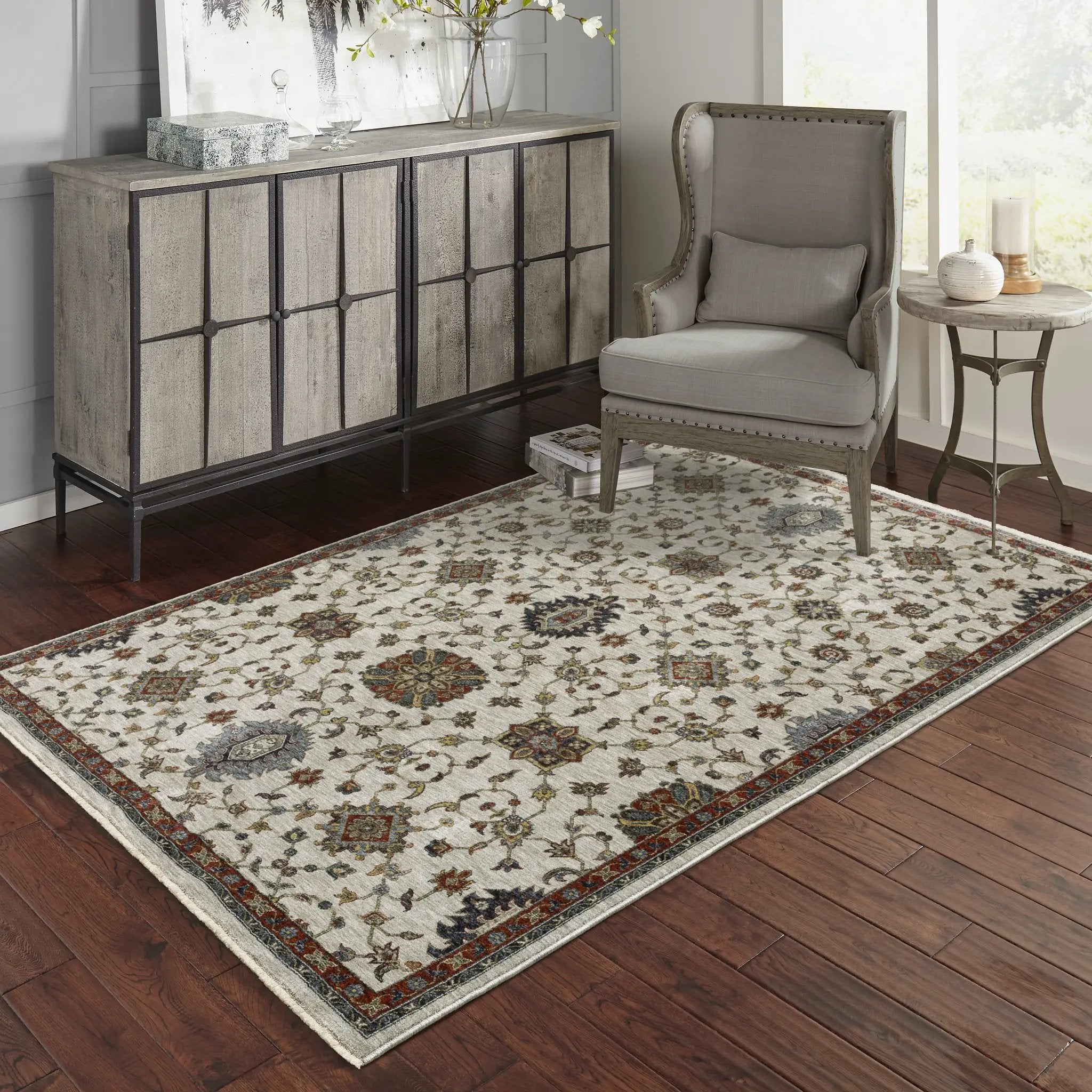 Aberdeen 751W1 Ivory/ Multi Area Rug by Oriental Weavers