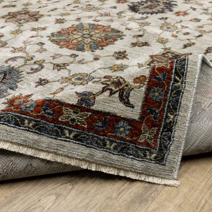 Aberdeen 751W1 Ivory/ Multi Traditional Area Rug by Oriental Weavers