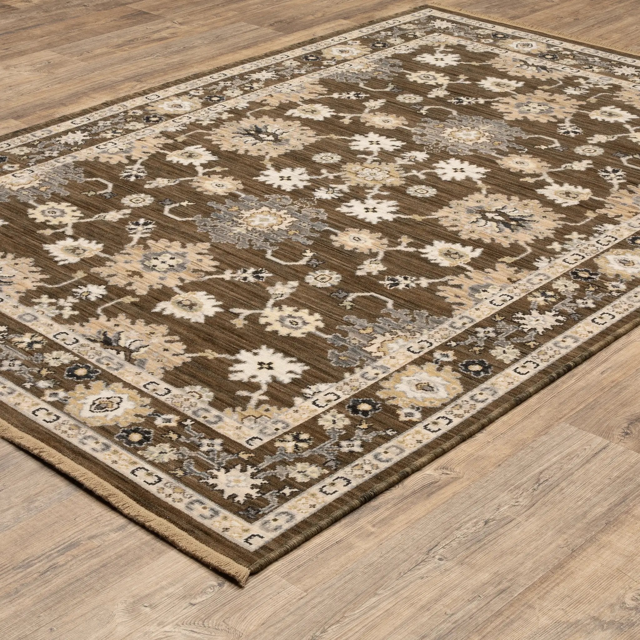 Acacia ACA01 Brown/ Tan Area Rug by Oriental Weavers