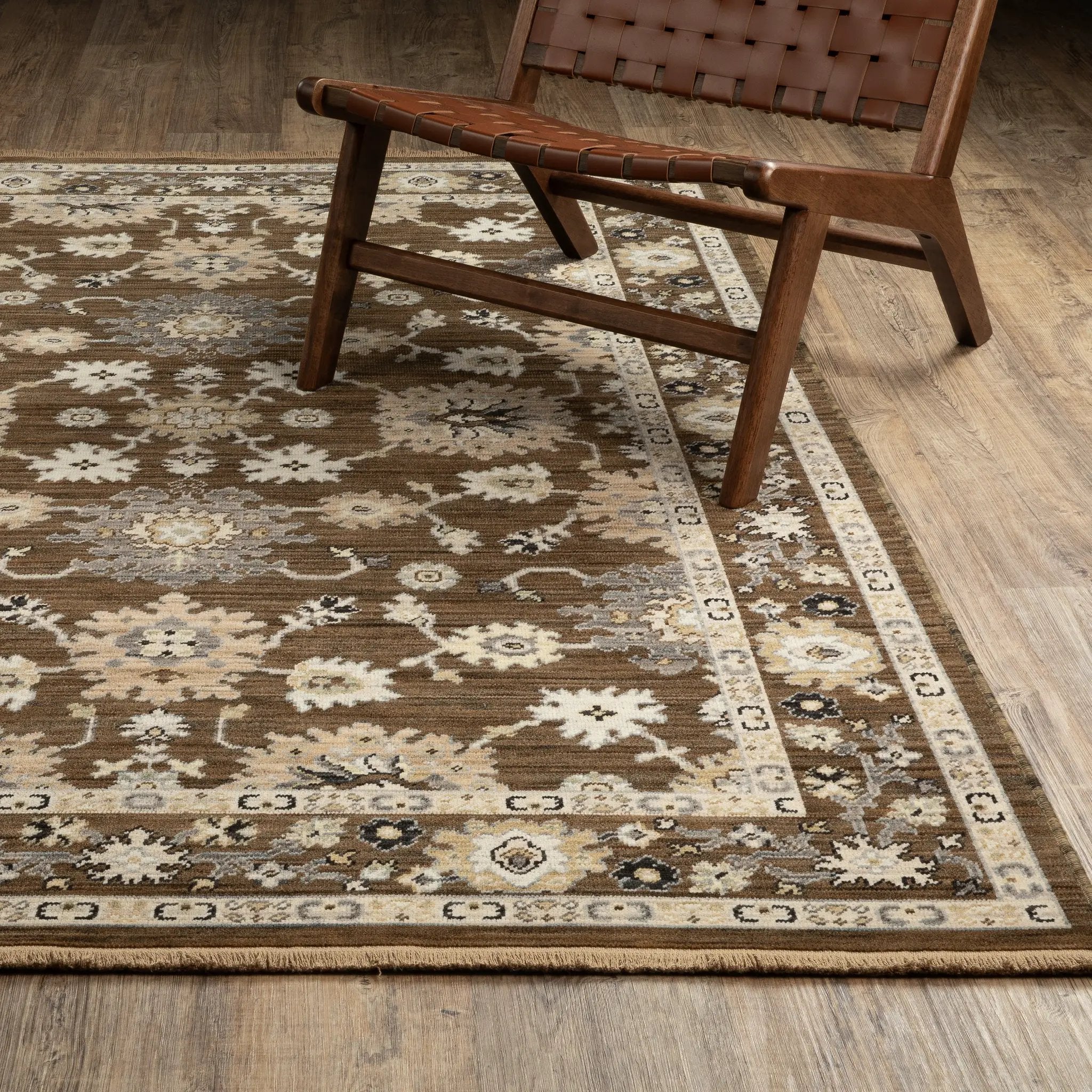 Acacia ACA01 Brown/ Tan Area Rug by Oriental Weavers