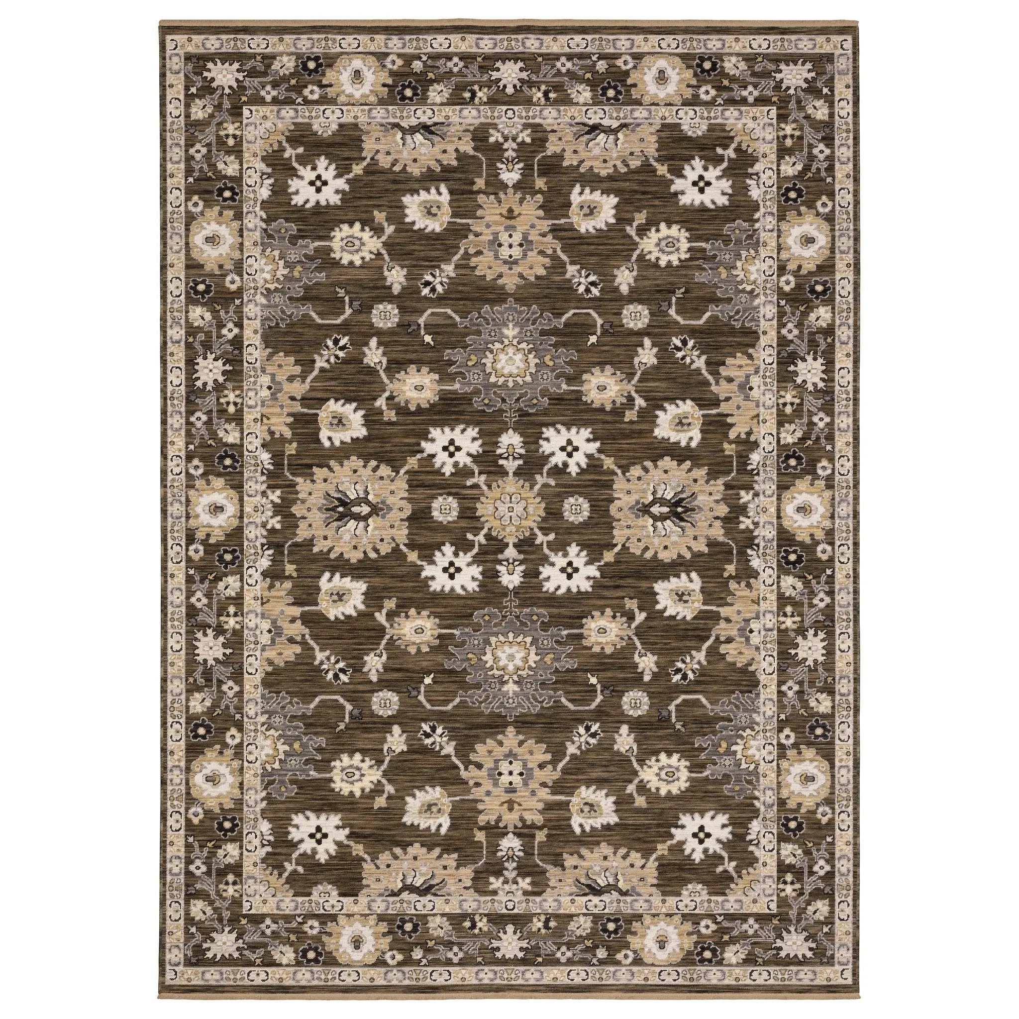 Acacia ACA01 Brown/ Tan Area Rug by Oriental Weavers