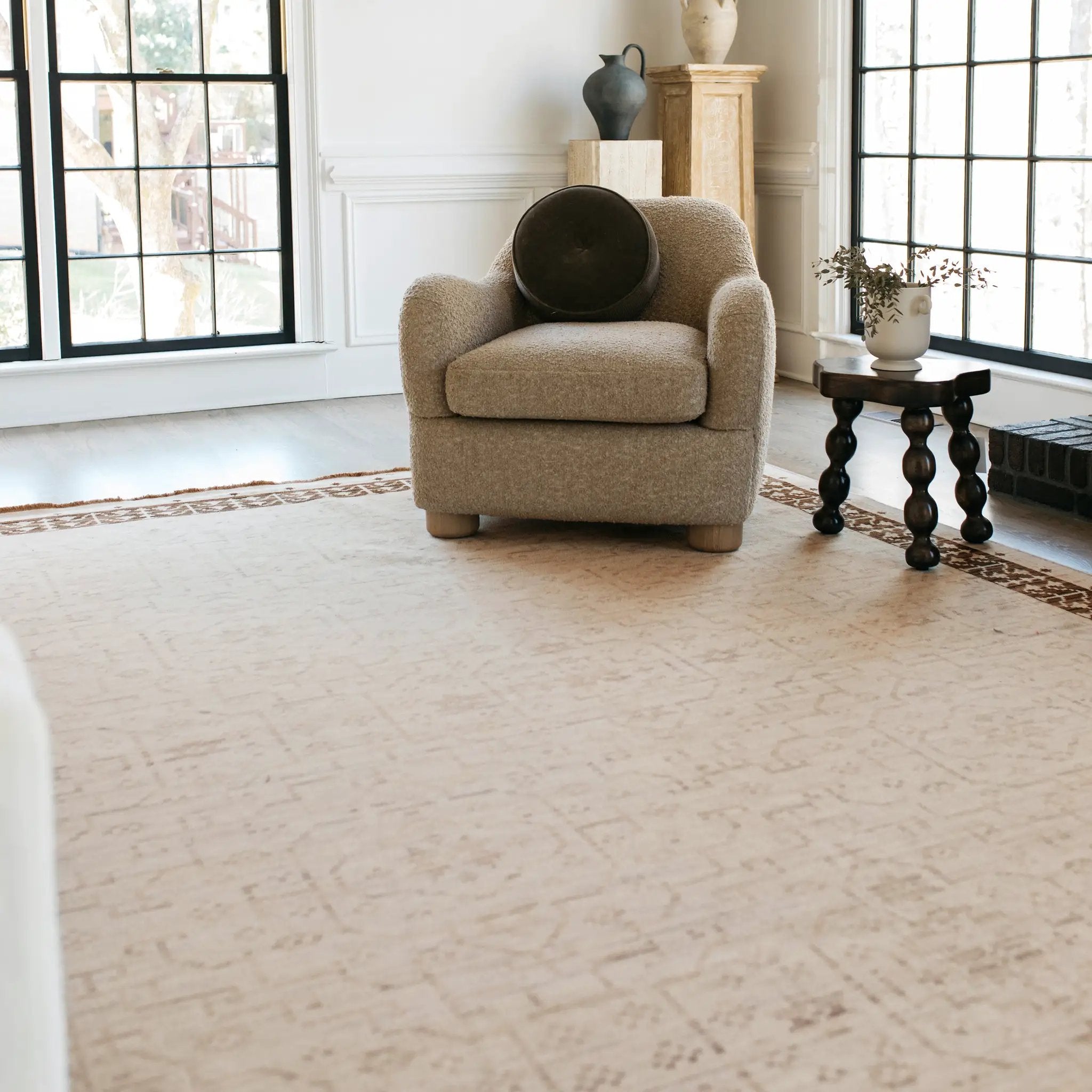 Acacia ACA02 Beige/ Brown Area Rug by Oriental Weavers
