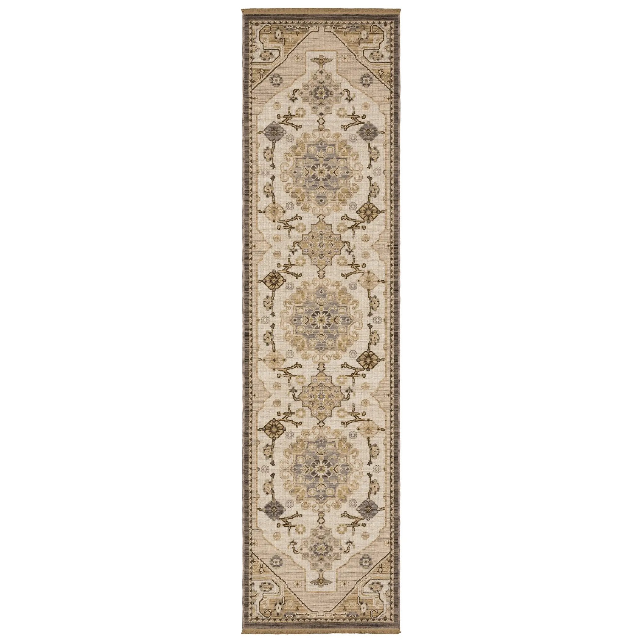 Acacia ACA03 Tan/ Grey Area Rug by Oriental Weavers