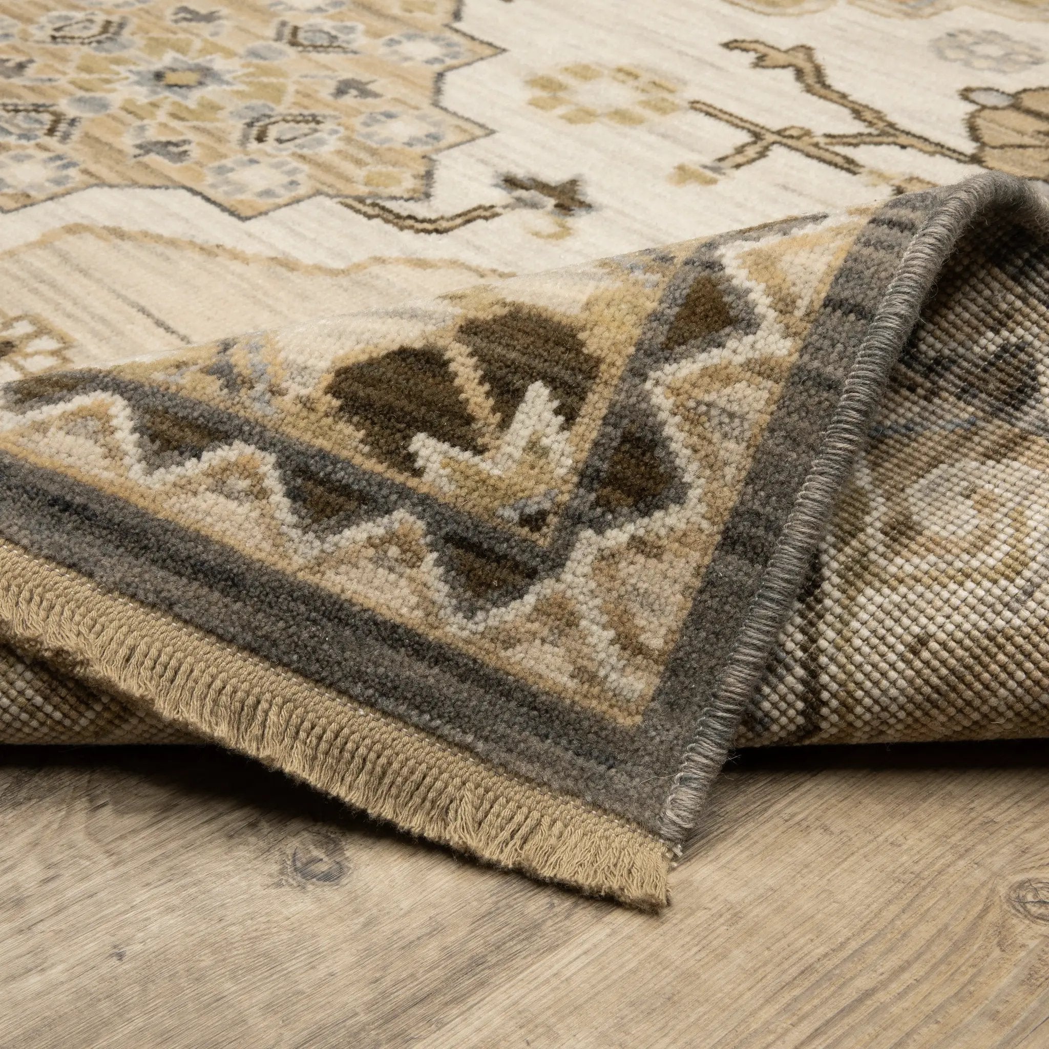 Acacia ACA03 Tan/ Grey Area Rug by Oriental Weavers