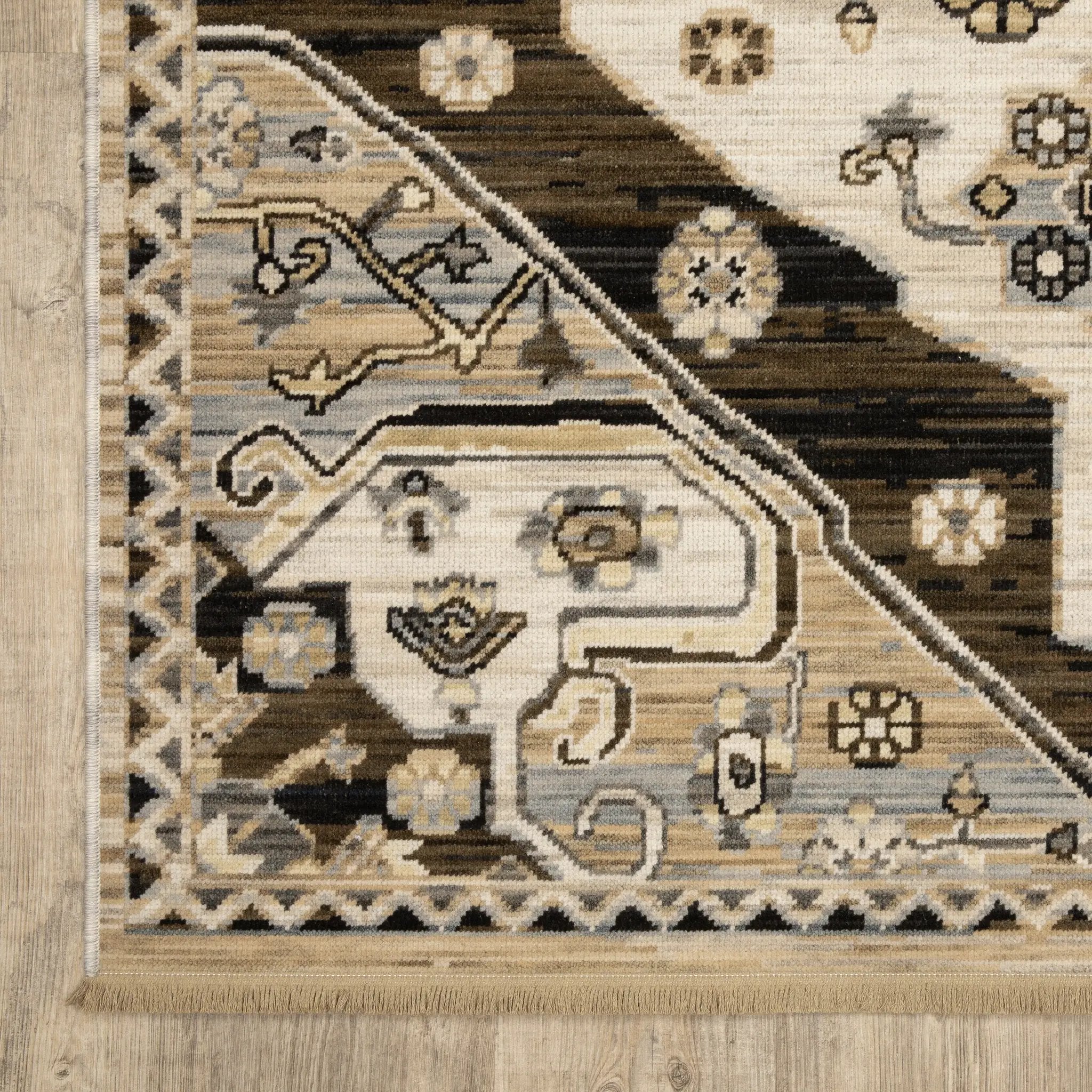 Acacia ACA04 Brown/ Grey Area Rug by Oriental Weavers
