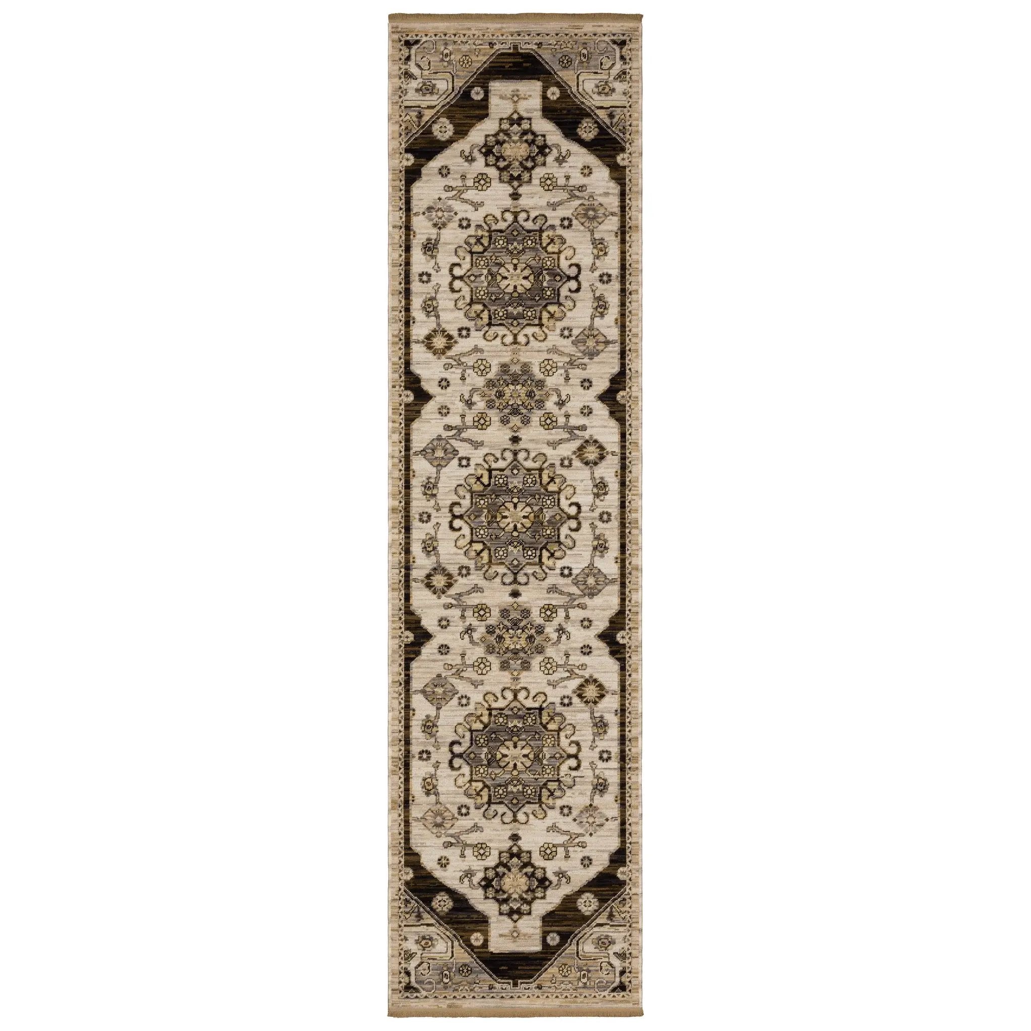 Acacia ACA04 Brown/ Grey Area Rug by Oriental Weavers