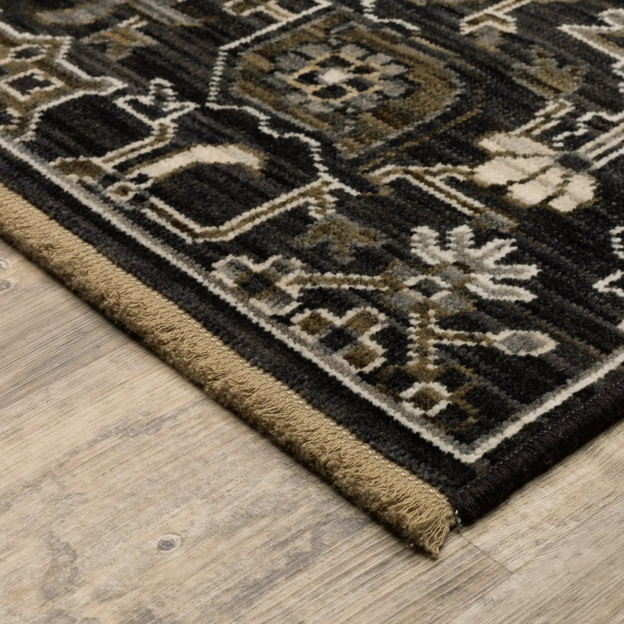 Acacia ACA05 Charcoal/Tan Area Rug by Oriental Weavers