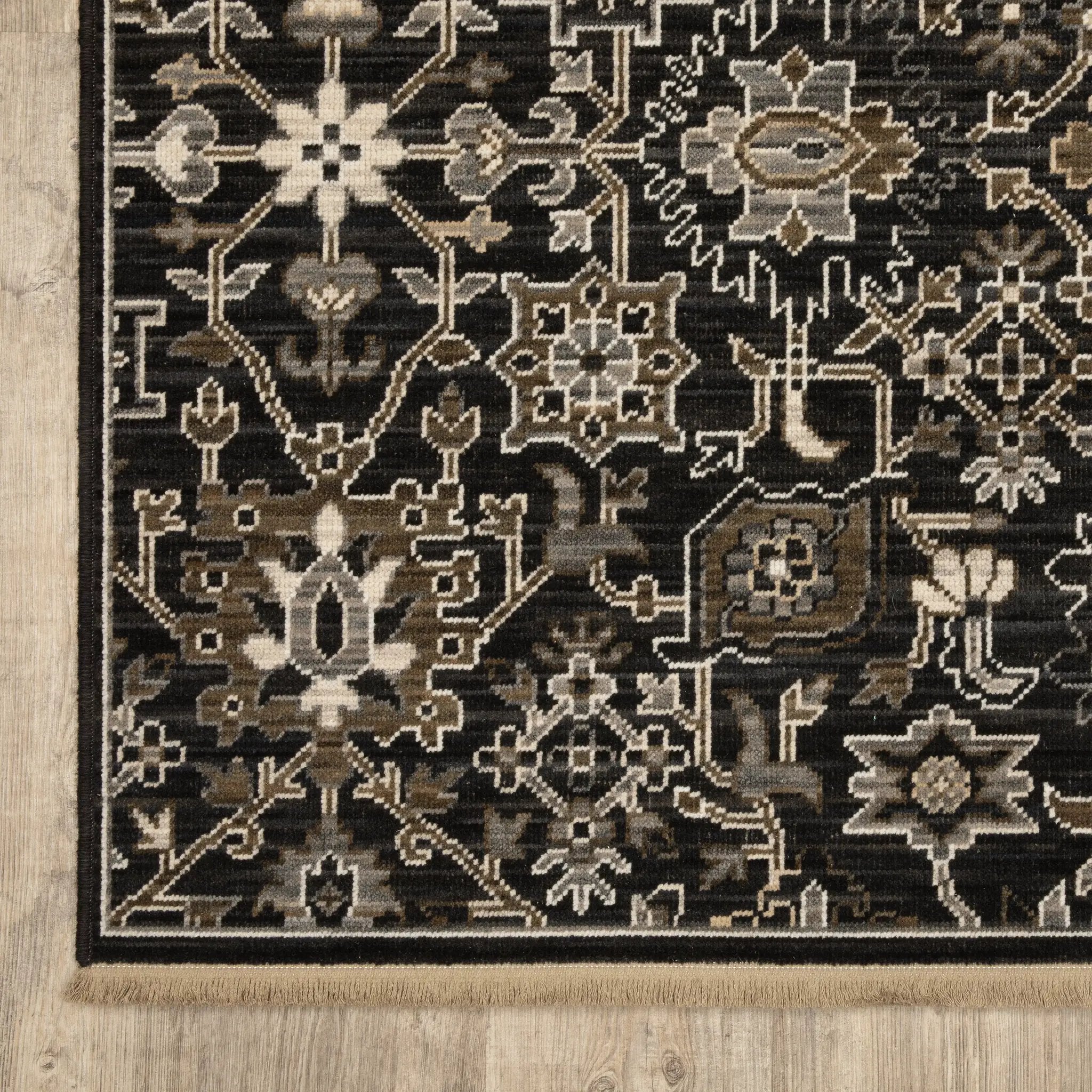 Acacia ACA05 Charcoal/Tan Area Rug by Oriental Weavers