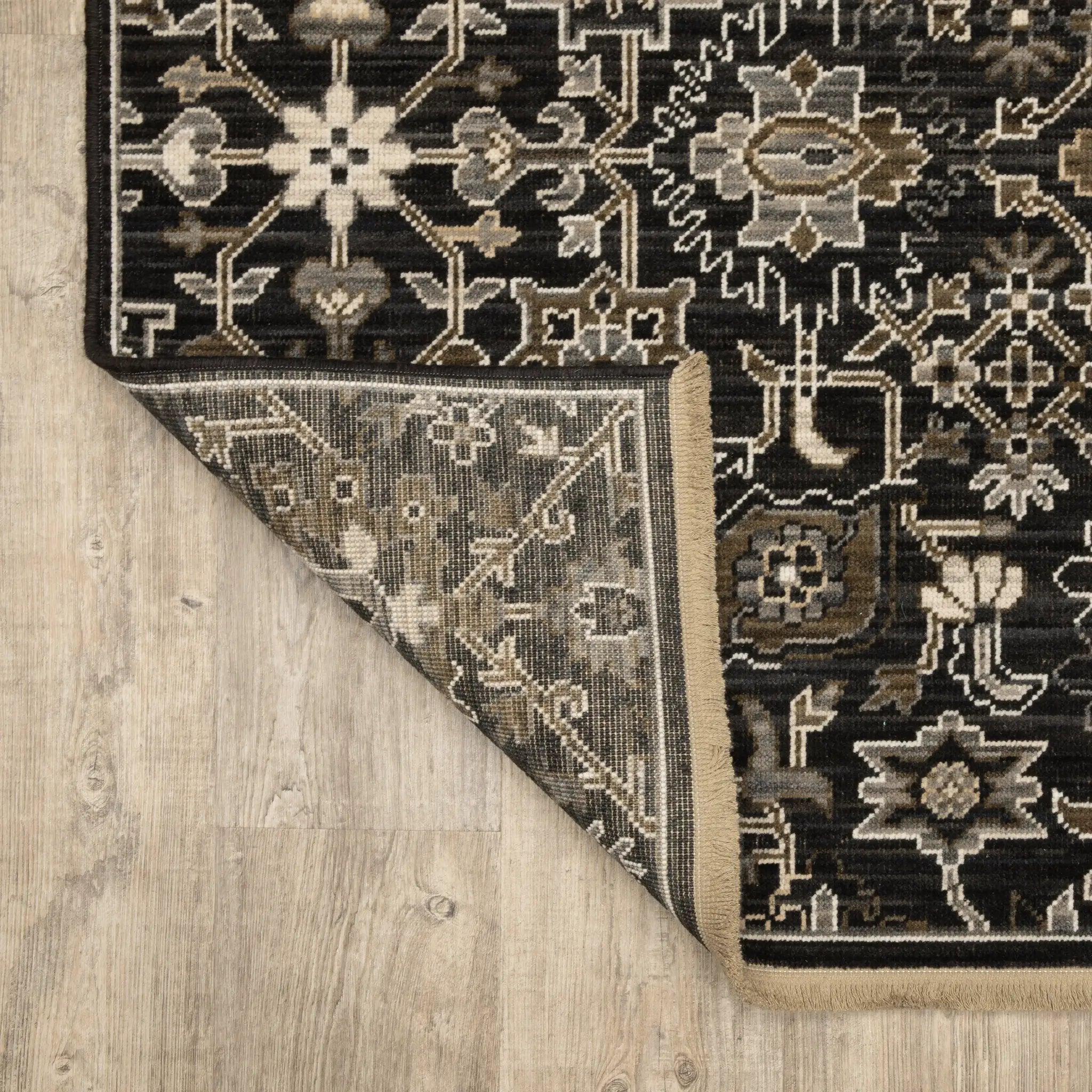 Acacia ACA05 Charcoal/Tan Area Rug by Oriental Weavers