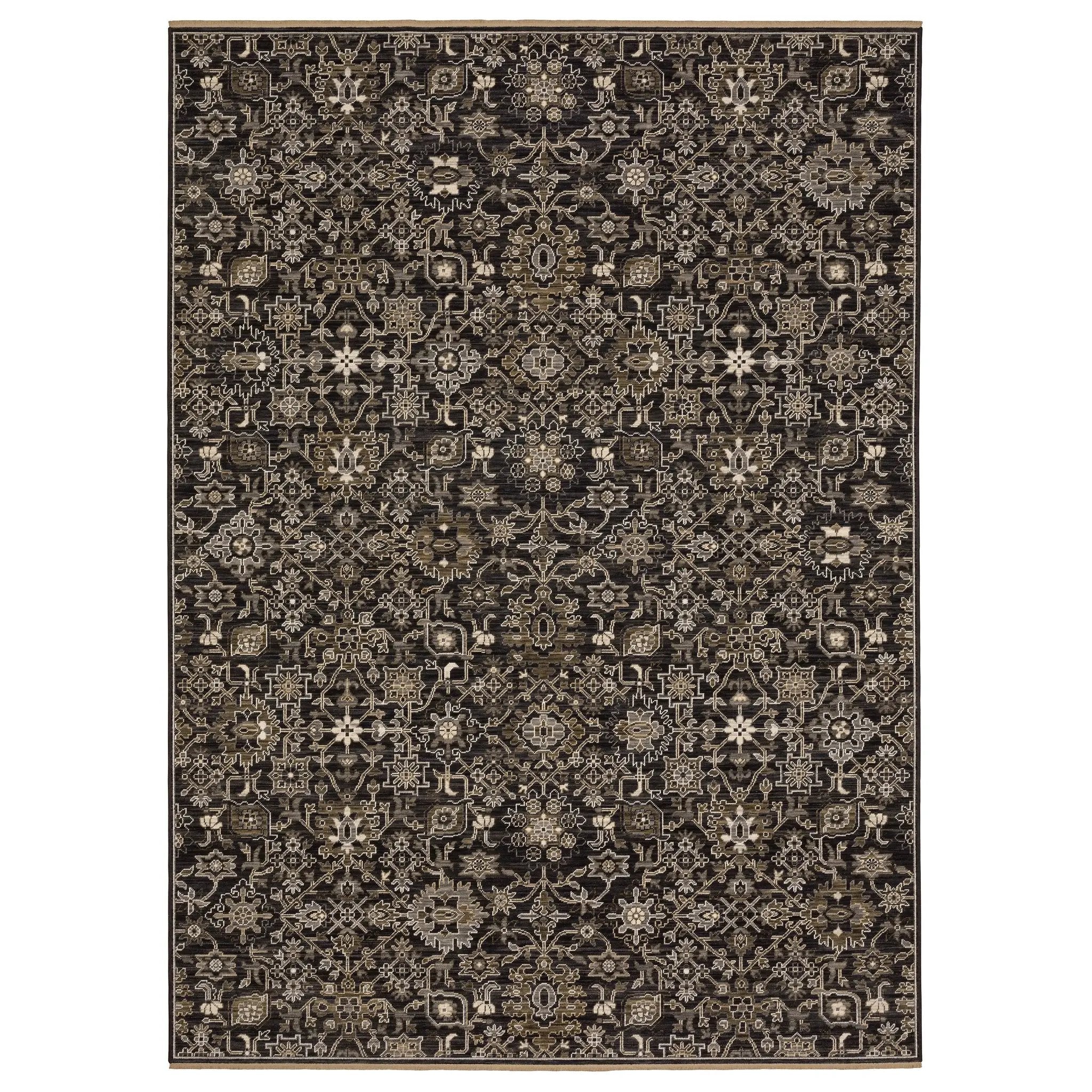 Acacia ACA05 Charcoal/Tan Area Rug by Oriental Weavers