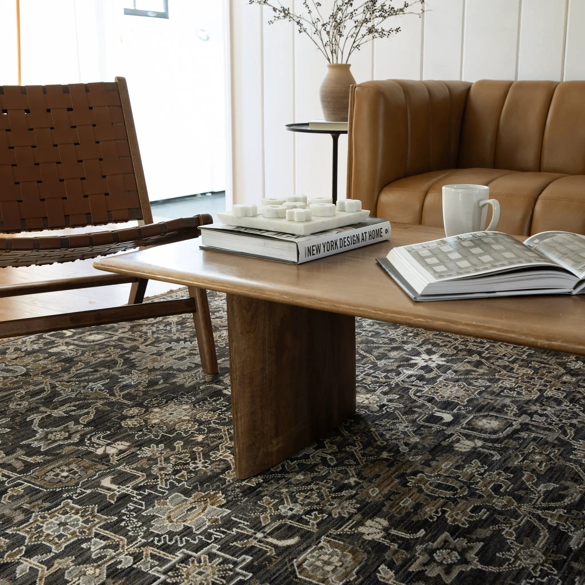 Acacia ACA05 Charcoal/Tan Area Rug by Oriental Weavers