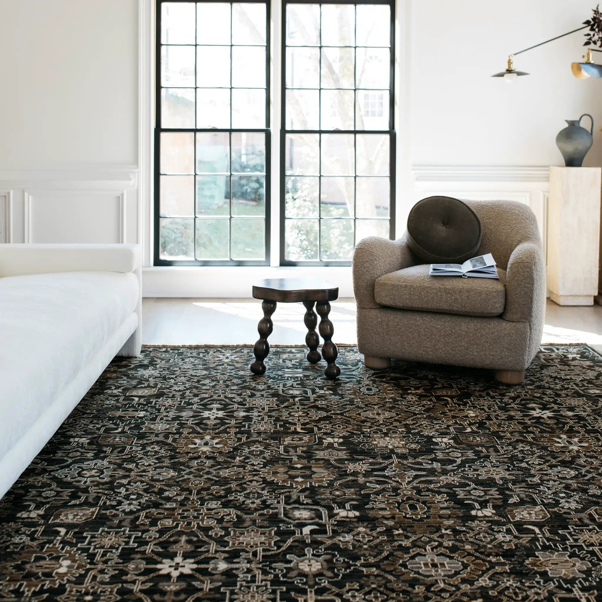 Acacia ACA05 Charcoal/Tan Area Rug by Oriental Weavers