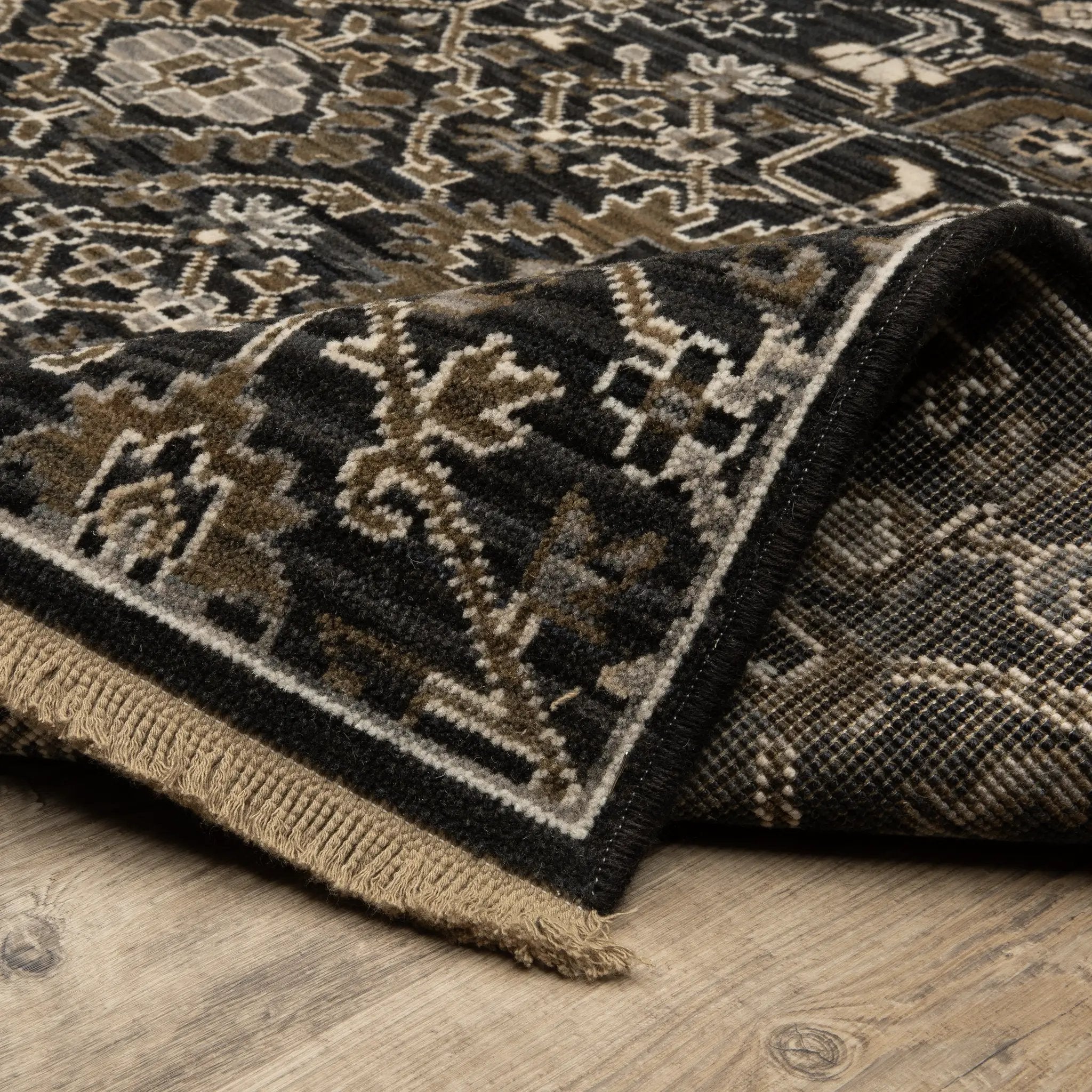 Acacia ACA05 Charcoal/Tan Area Rug by Oriental Weavers