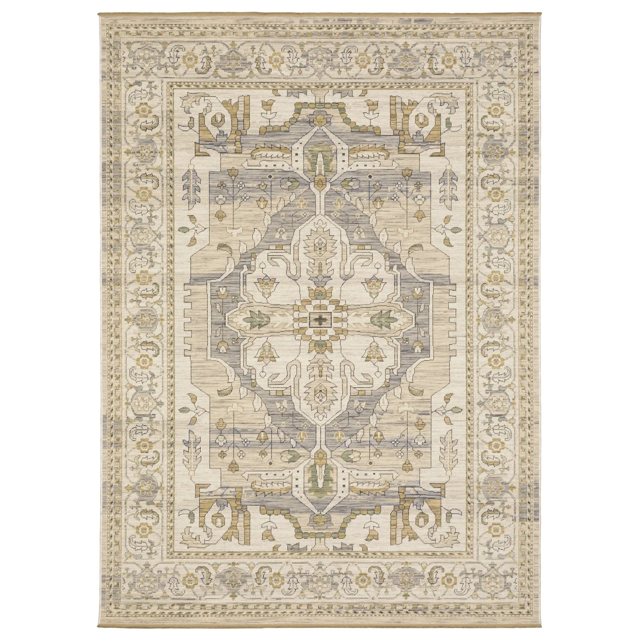 Acacia ACA07 Beige/ Grey Area Rug by Oriental Weavers