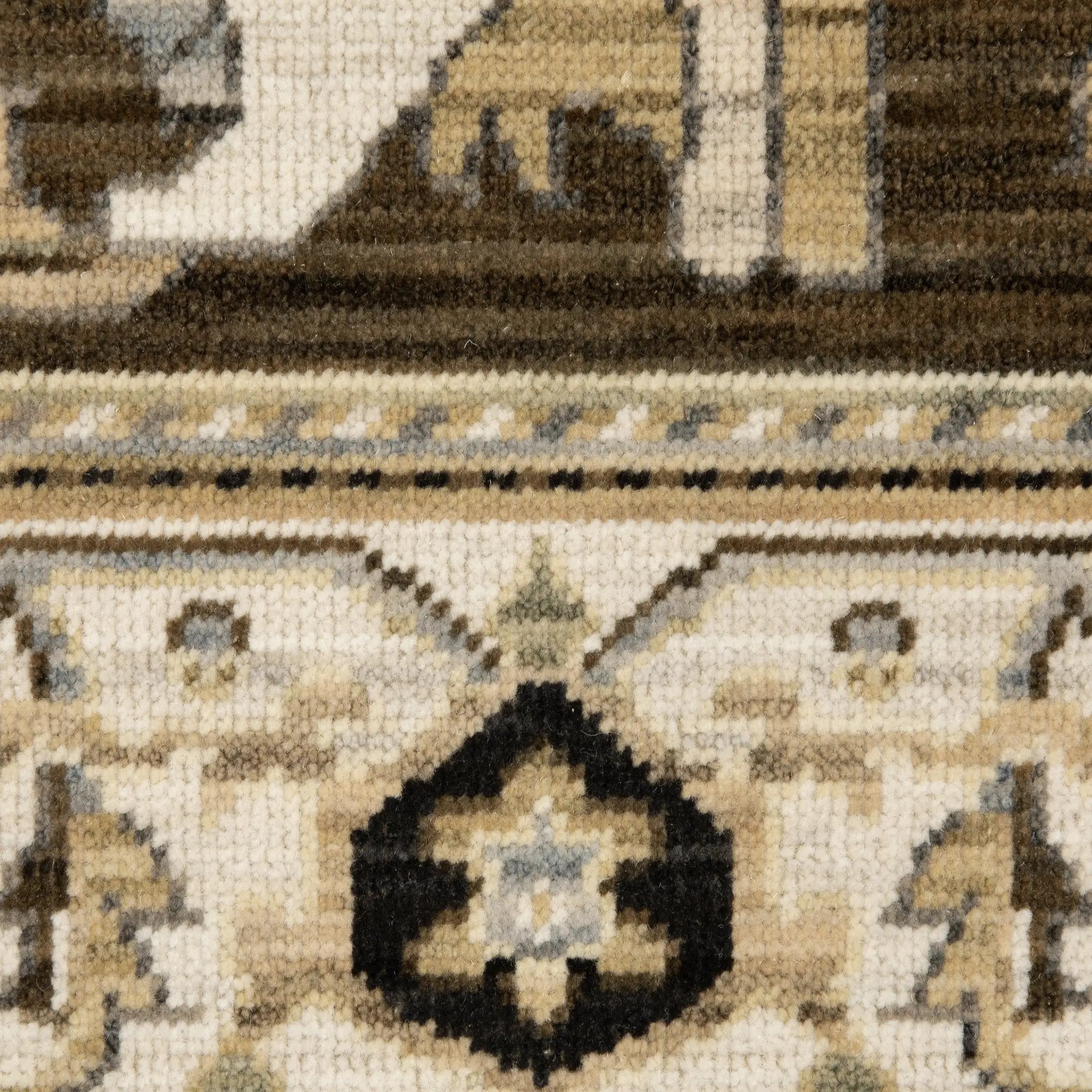 Acacia ACA08 Tan/ Black Area Rug by Oriental Weavers