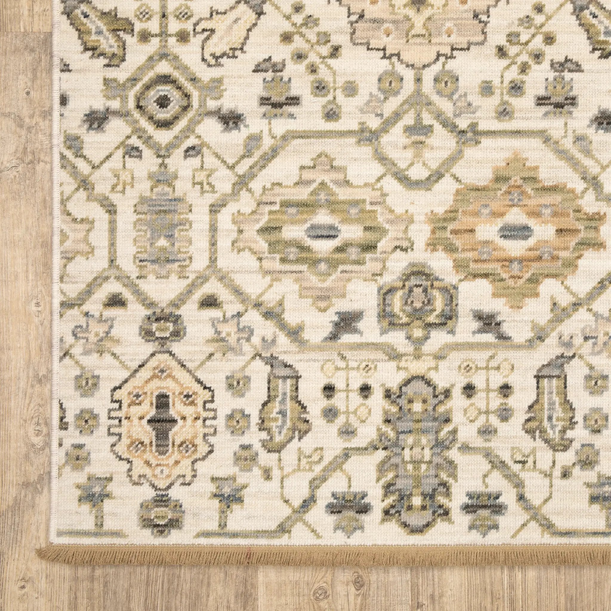 Acacia ACA11 Beige/ Gold Area Rug by Oriental Weavers