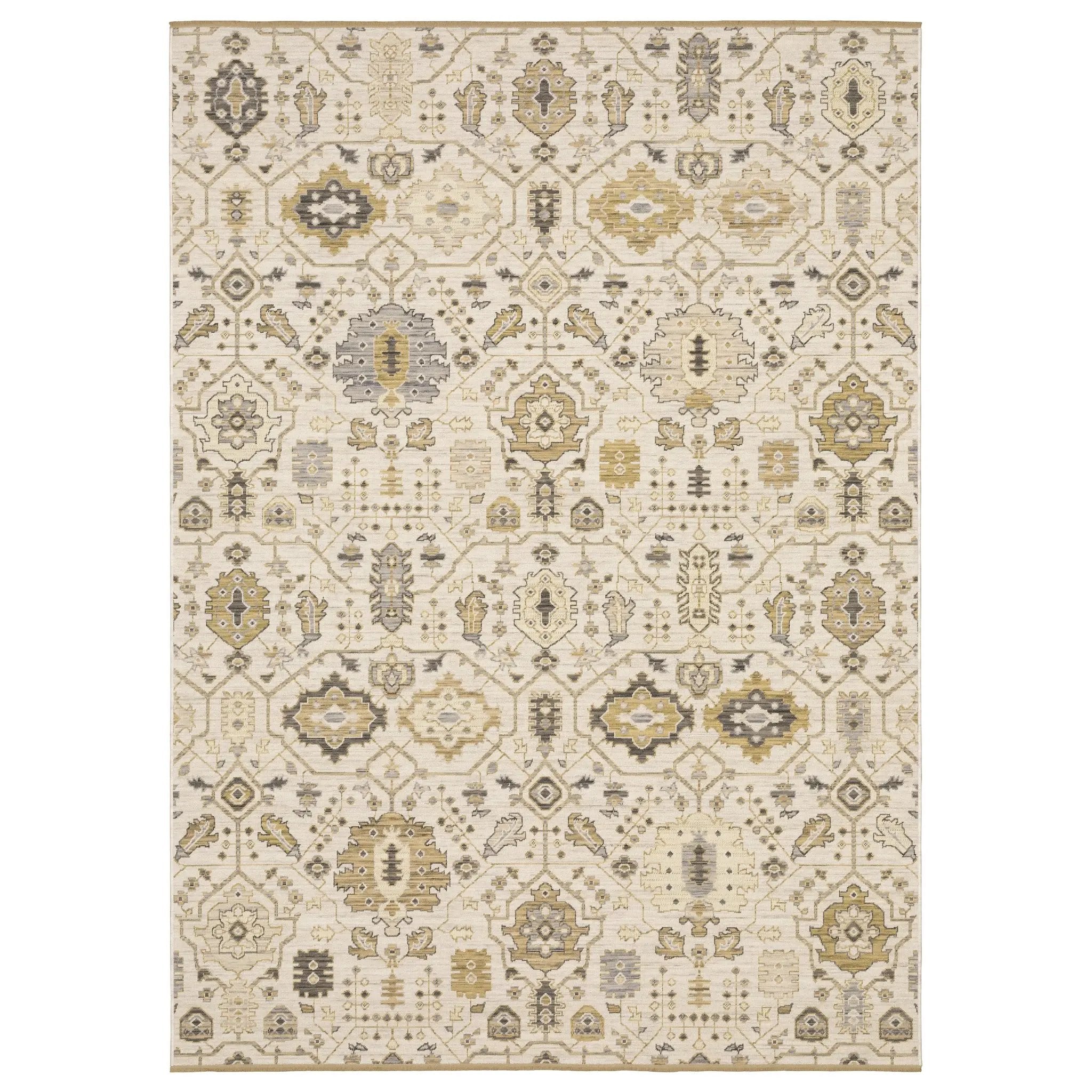 Acacia ACA11 Beige/ Gold Area Rug by Oriental Weavers