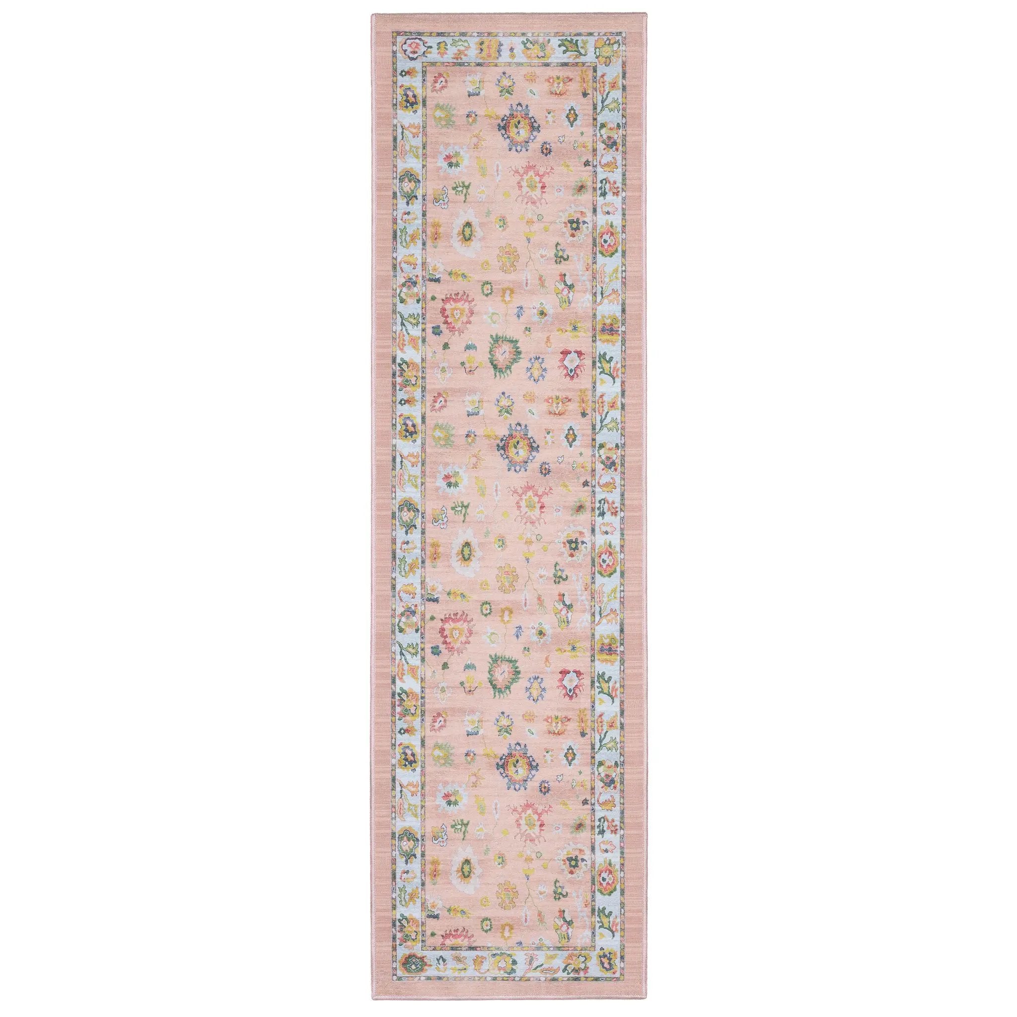 Addison ADD01 Pink/ Blue Area Rug by Oriental Weavers