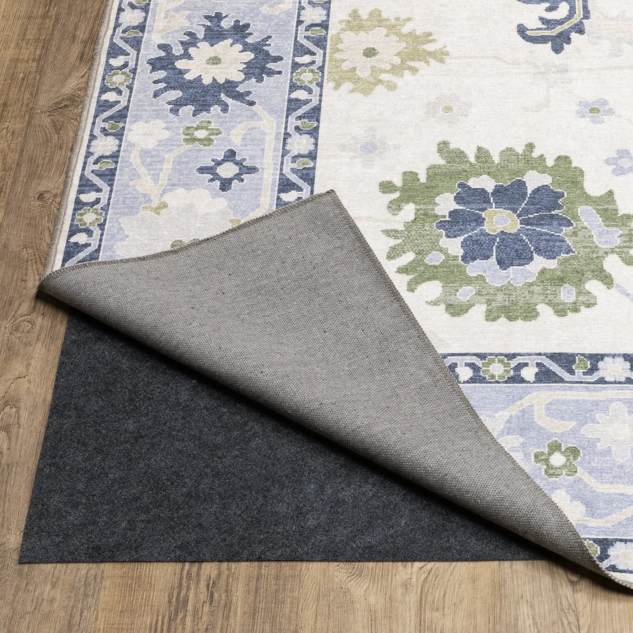 Addison ADD05 White/Blue Area Rug by Oriental Weavers