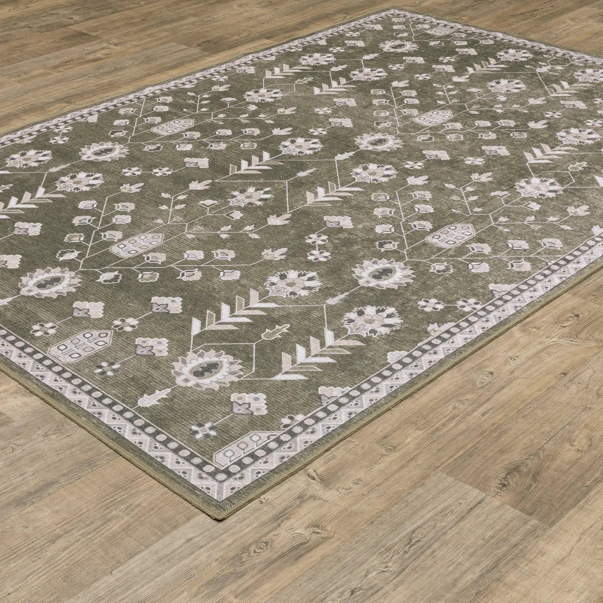 Addison ADD07 Brown/ Ivory Area Rug by Oriental Weavers