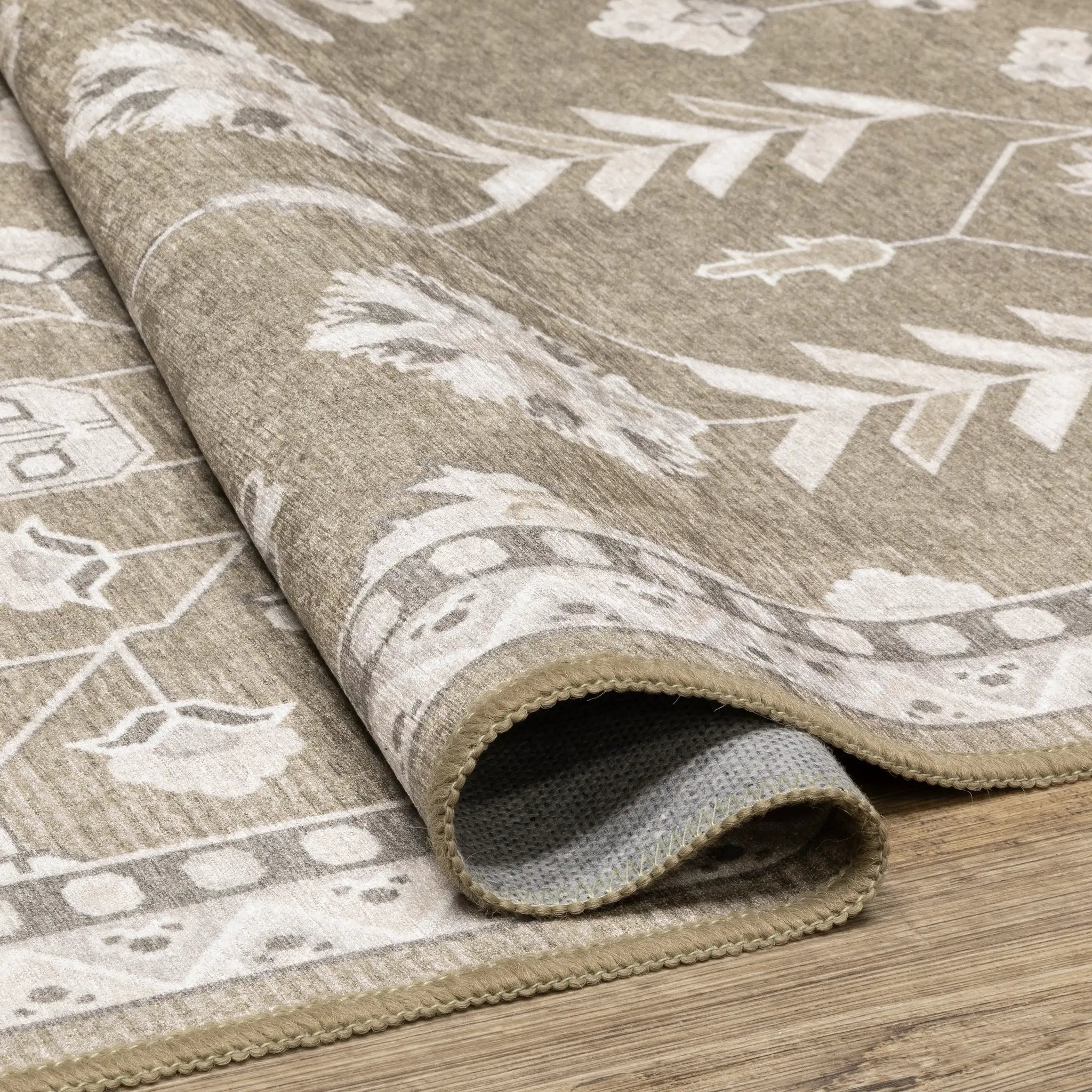 Addison ADD07 Brown/ Ivory Area Rug by Oriental Weavers
