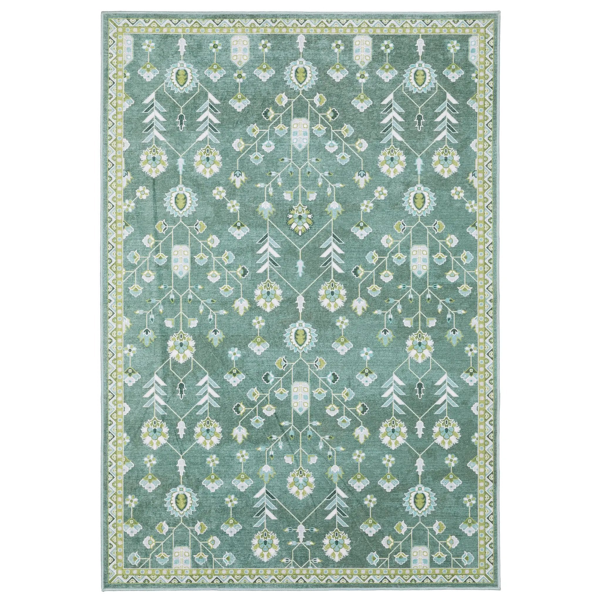 Addison ADD08 Teal/ Green Area Rug by Oriental Weavers