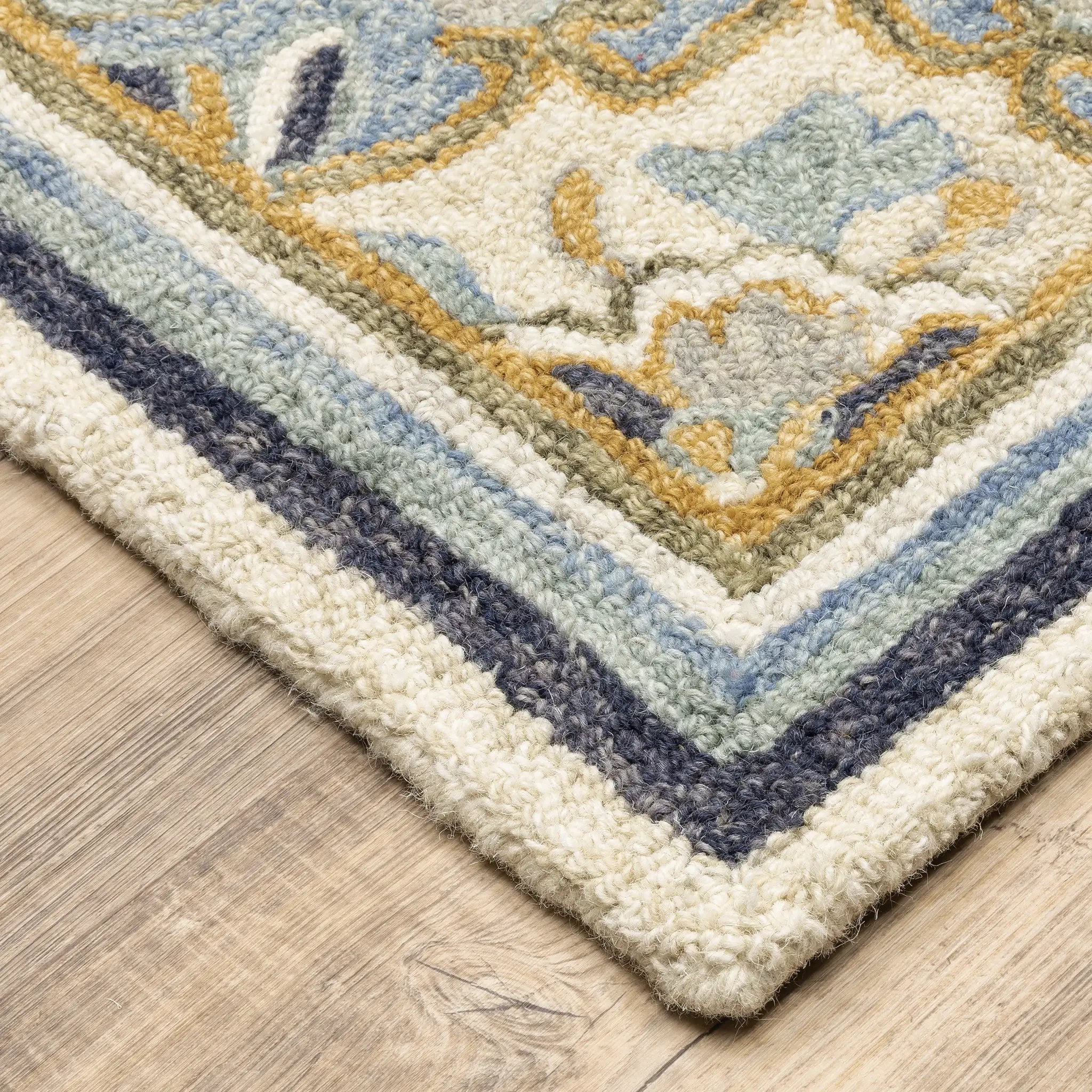 Alfresco 28402 Blue/ Ivory Area Rug by Oriental Weavers