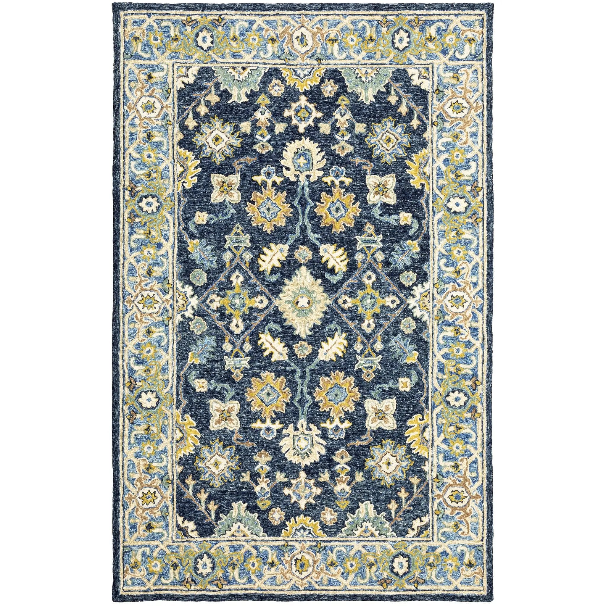 Alfresco 28405 Navy/ Blue Area Rug by Oriental Weavers