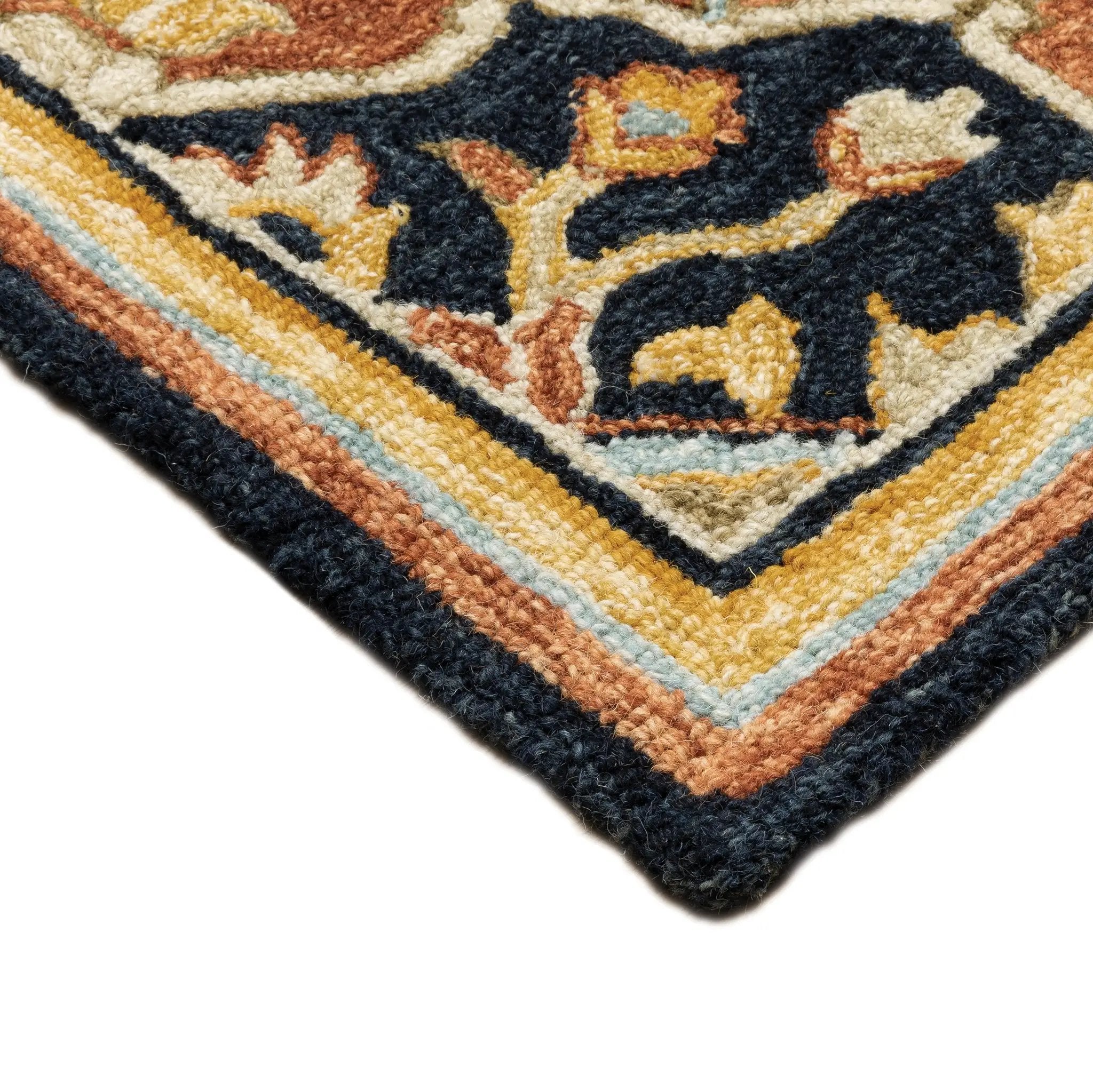 Alfresco 28408 Navy/ Rust Area Rug by Oriental Weavers