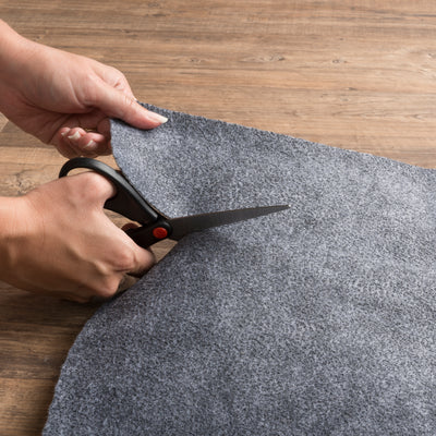 All Purpose Reversible 0004E Grey Rug Pad, grey reversible rug pad with low-profile needle punch construction for hard floors or carpet.