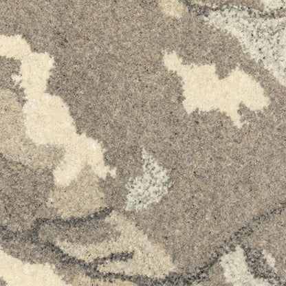 Anastasia 68008 Beige/Ivory Area Rug, handmade beige ivory wool area rug with subtle global woven textile pattern.