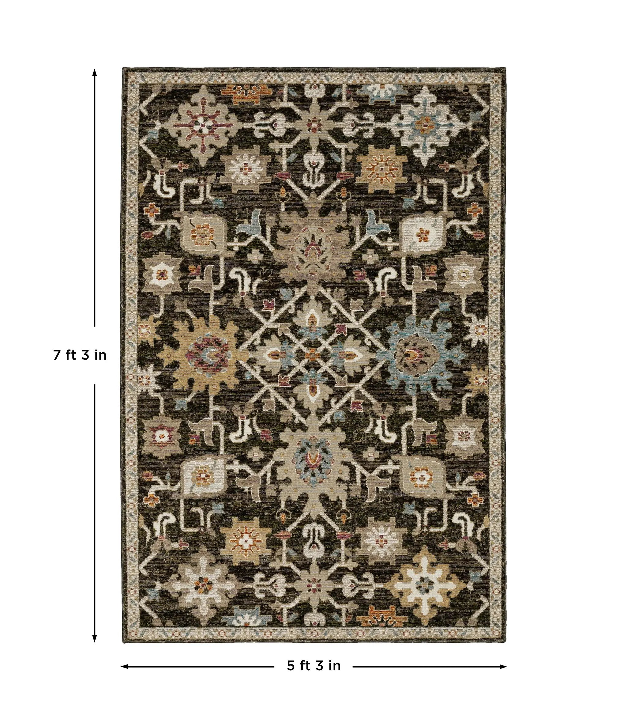 Andorra 2396B Brown/ Multi Area Rug by Oriental Weavers