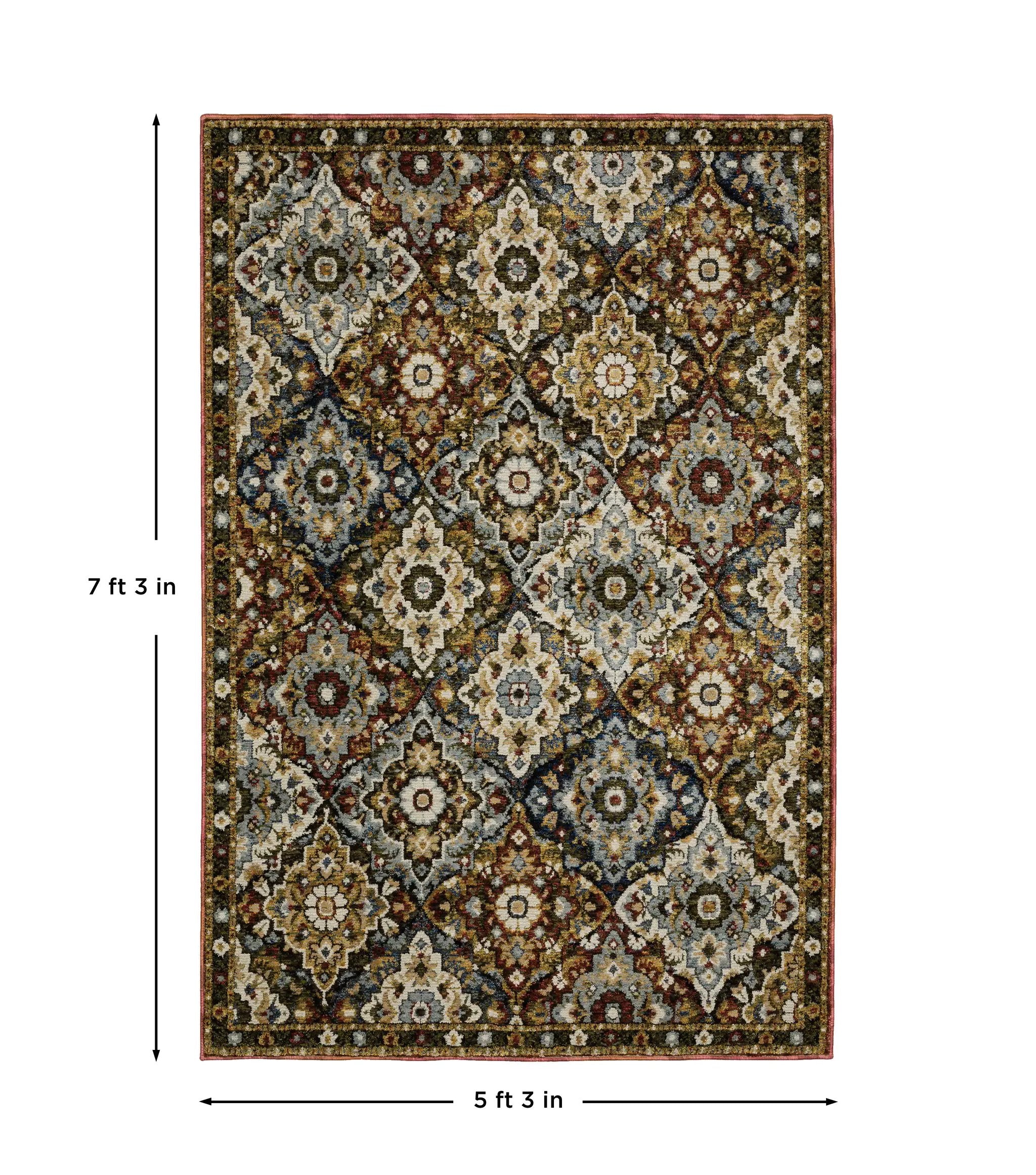 Andorra 2408A Red/ Multi Area Rug by Oriental Weavers