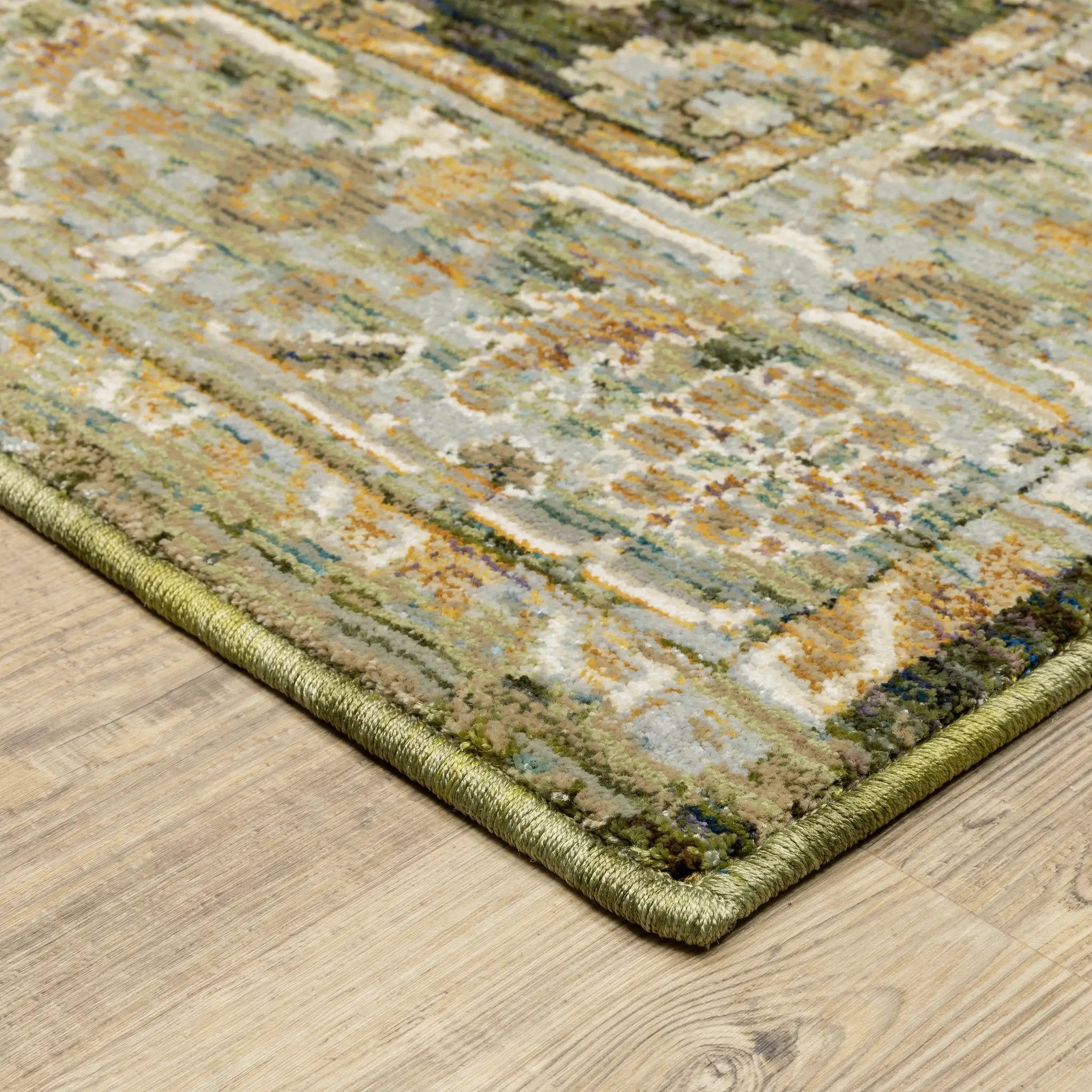 Andorra 2417B Green/ Gold Area Rug by Oriental Weavers