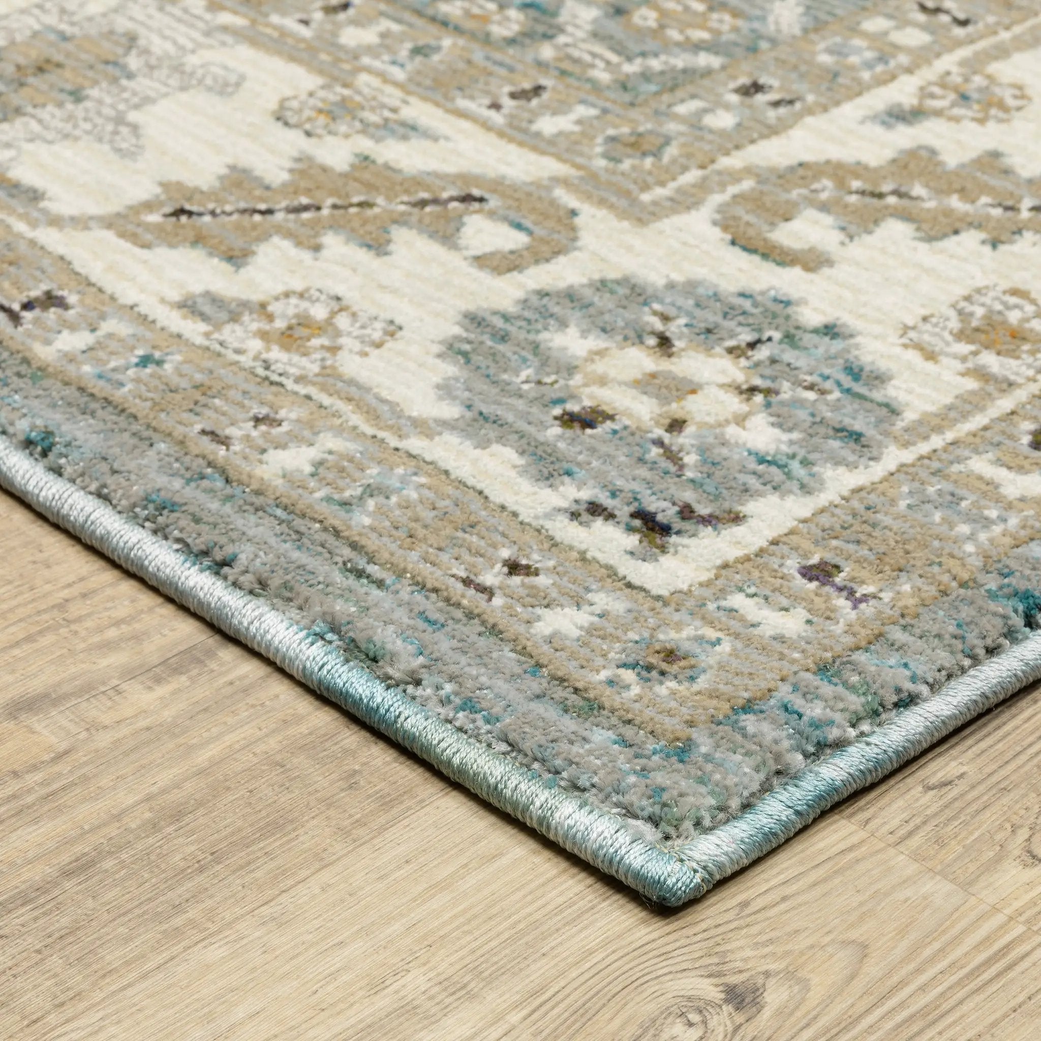 Andorra 2429A Blue/ Ivory Area Rug by Oriental Weavers