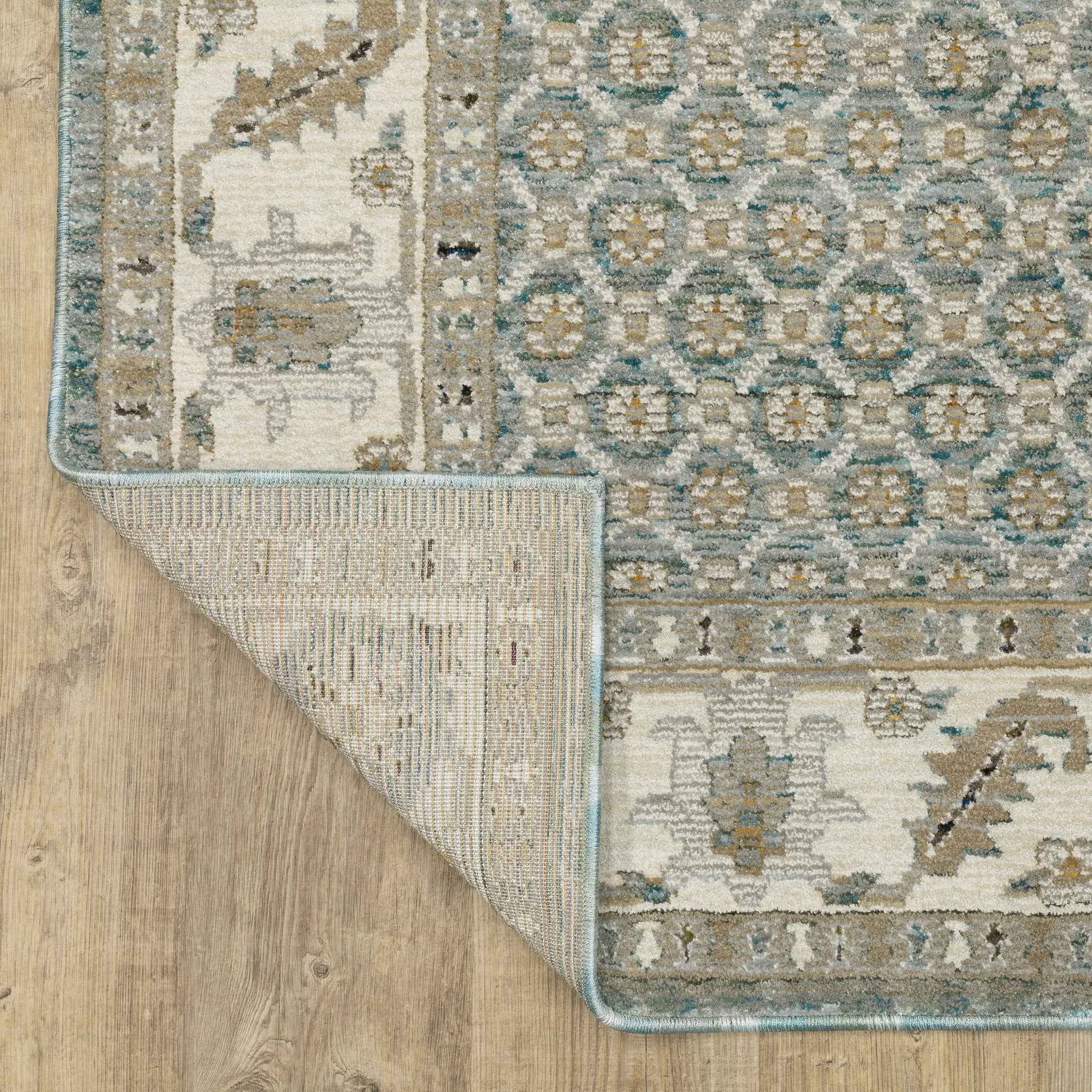 Andorra 2429A Blue/ Ivory Area Rug by Oriental Weavers