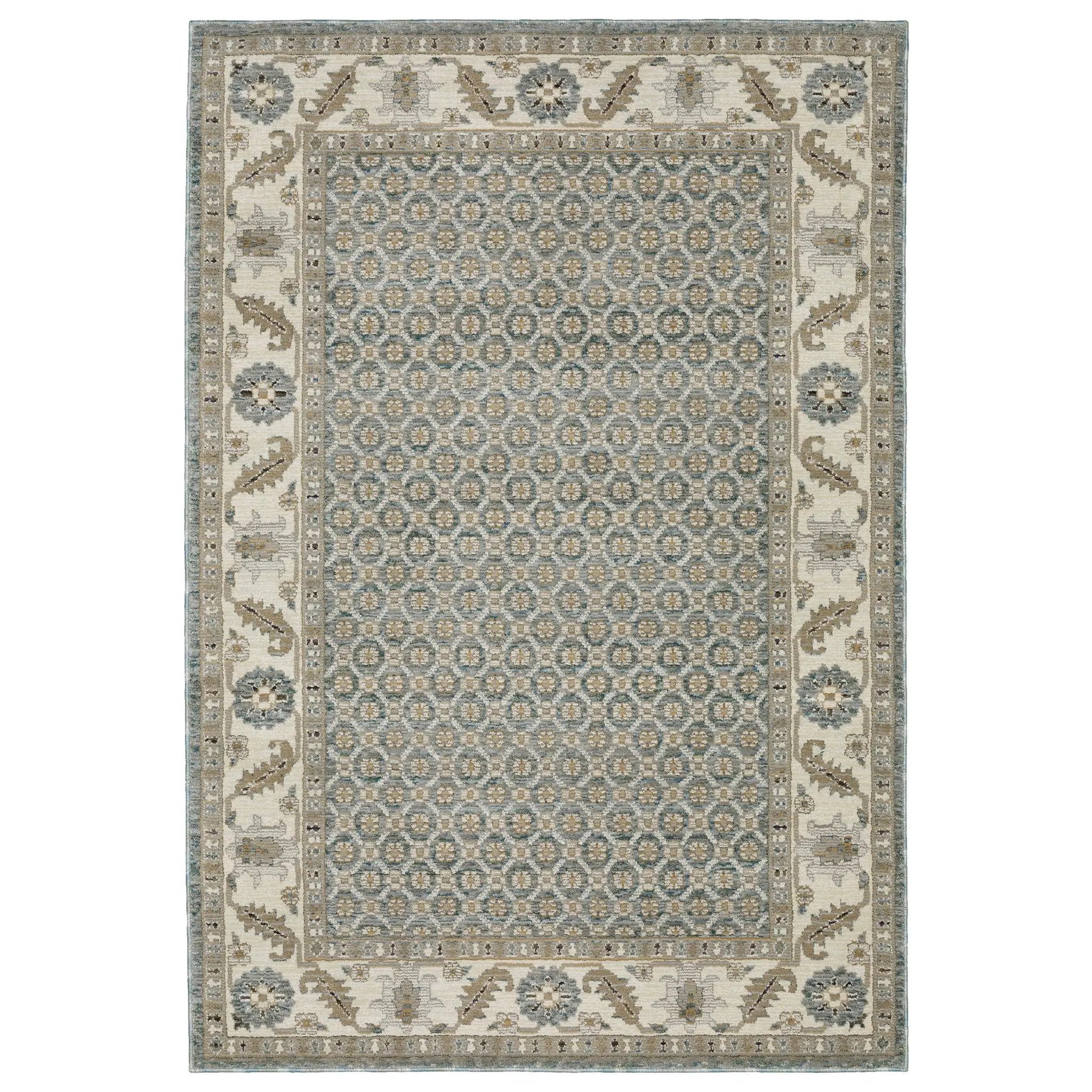 Andorra 2429A Blue/ Ivory Area Rug by Oriental Weavers