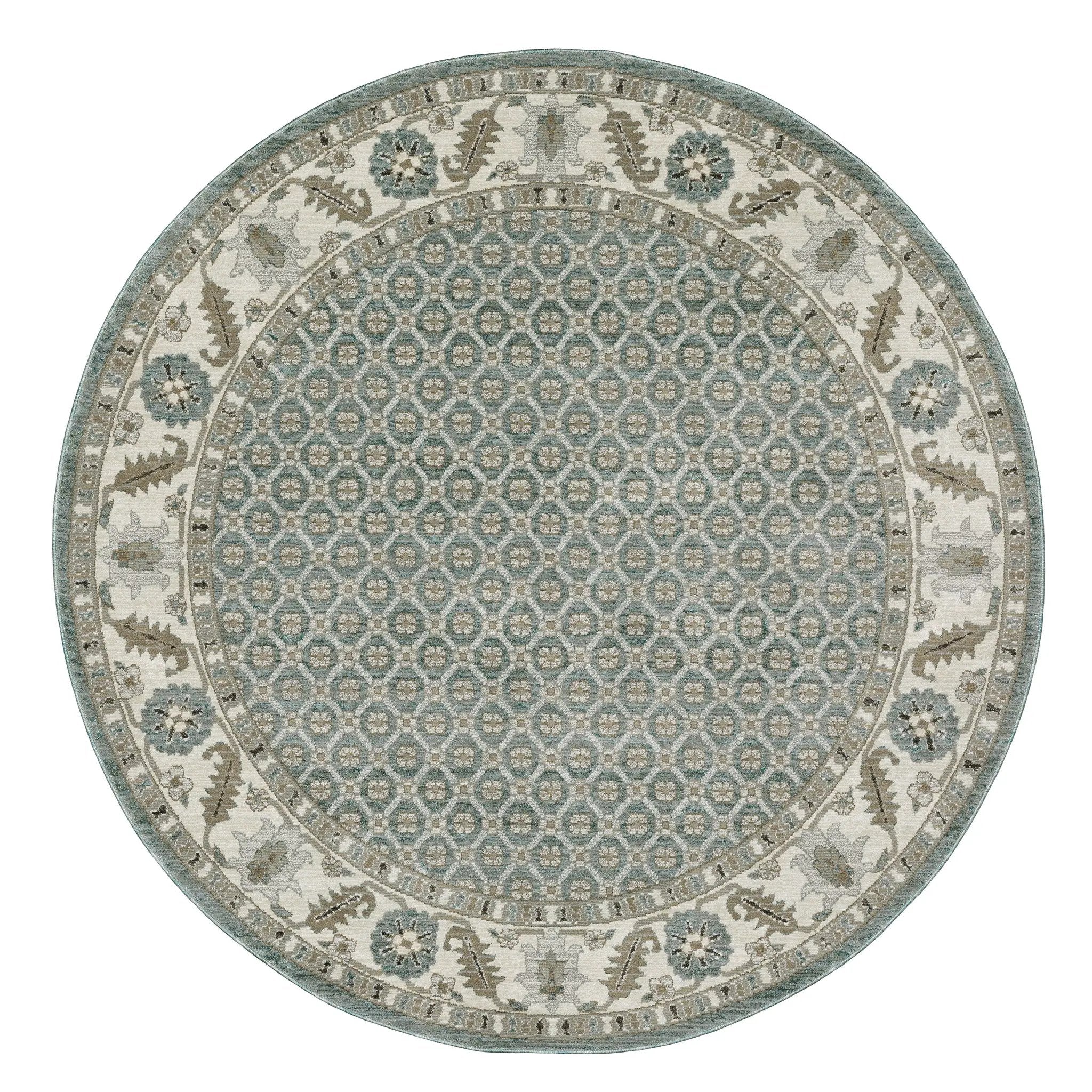 Andorra 2429A Blue/ Ivory Area Rug by Oriental Weavers