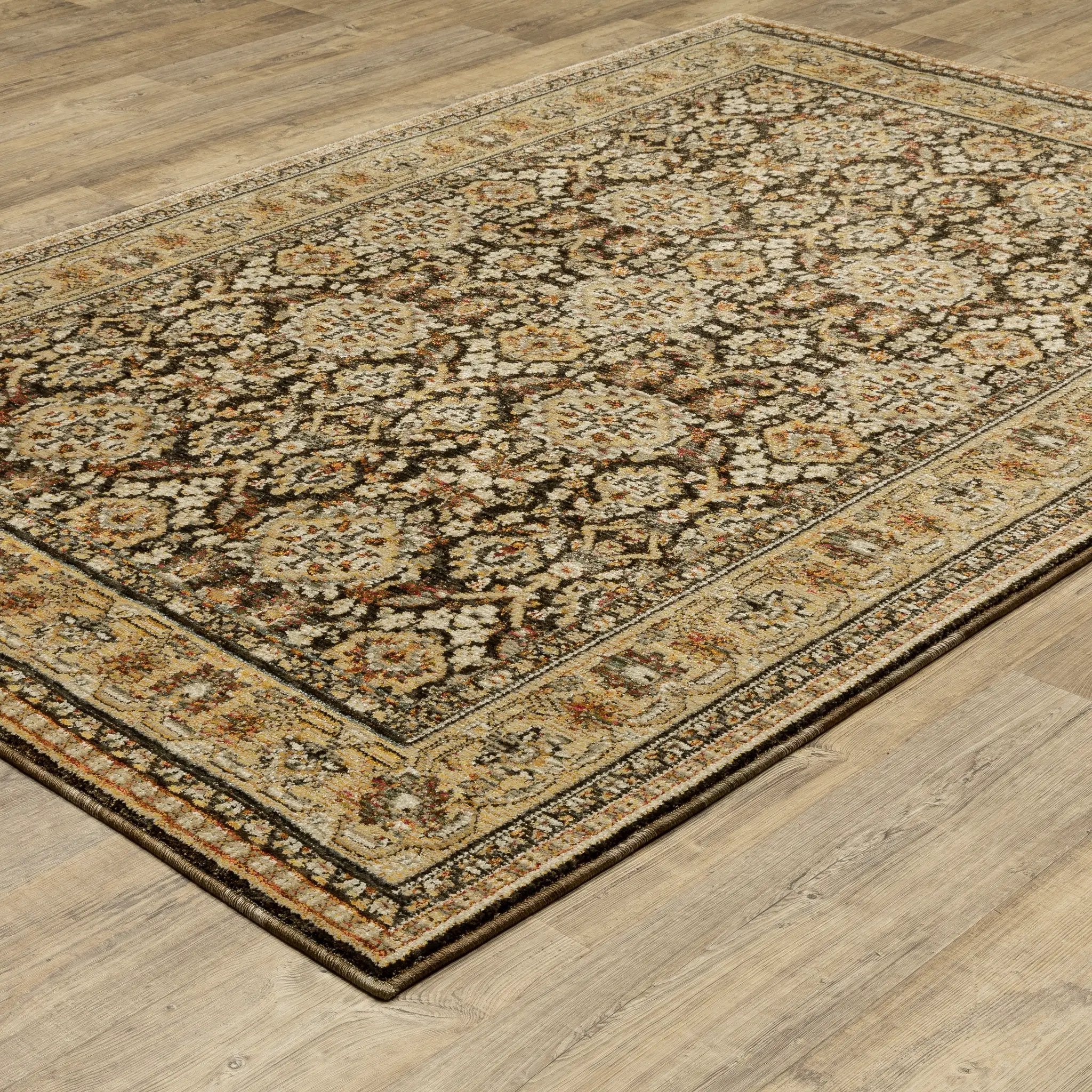 Andorra 2431A Brown/ Gold Area Rug by Oriental Weavers