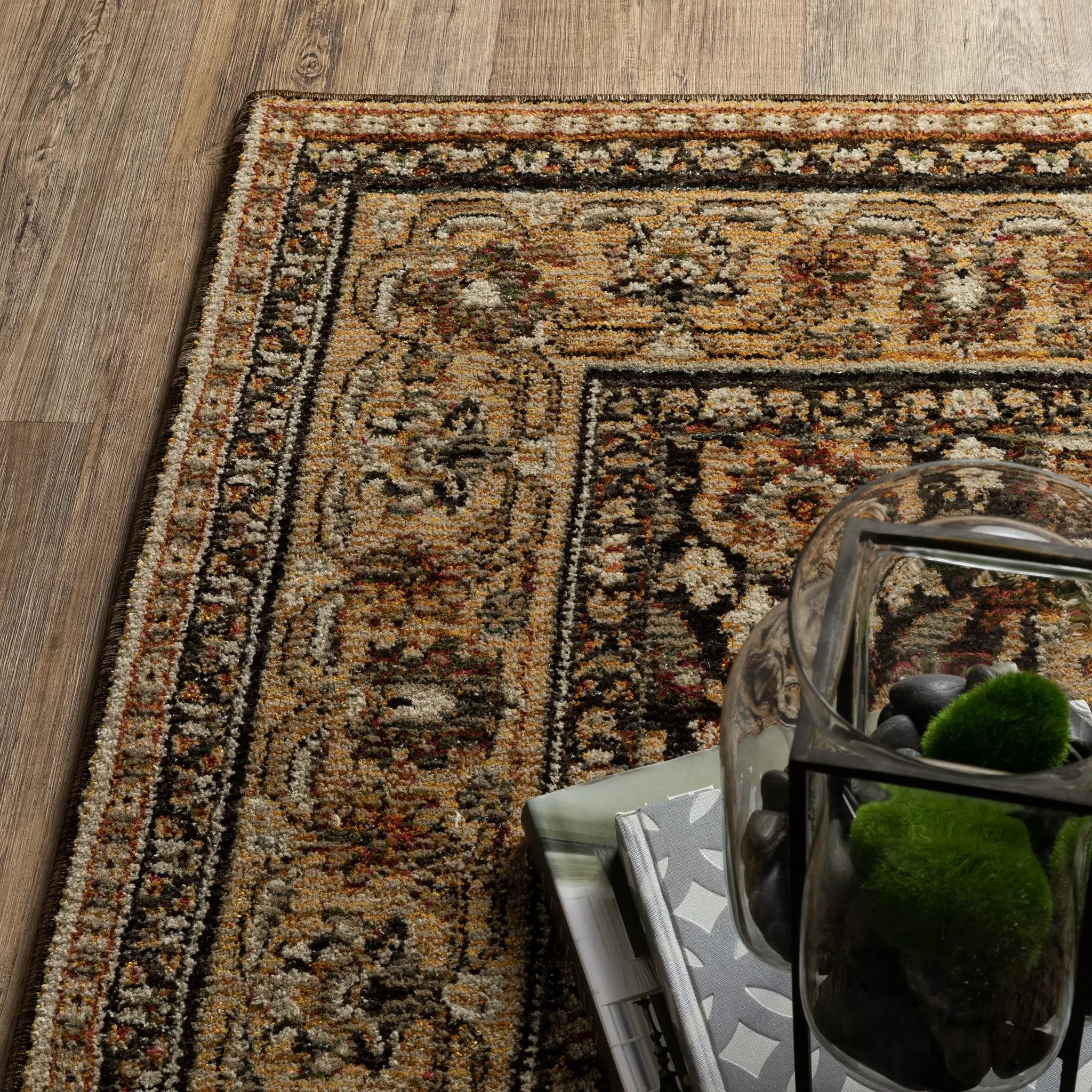 Andorra 2431A Brown/ Gold Area Rug by Oriental Weavers