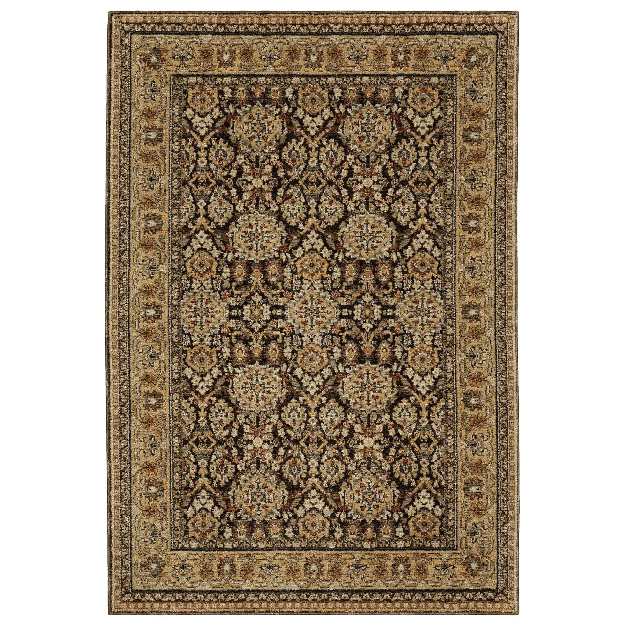 Andorra 2431A Brown/ Gold Area Rug by Oriental Weavers