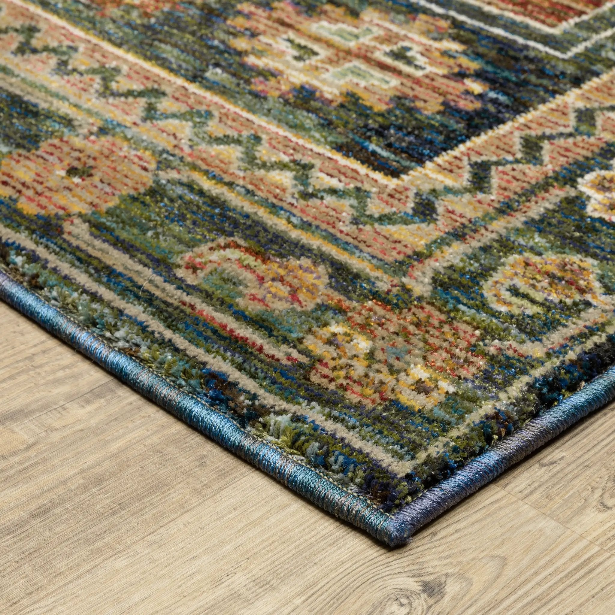 Andorra 2442A Blue/ Multi Area Rug by Oriental Weavers