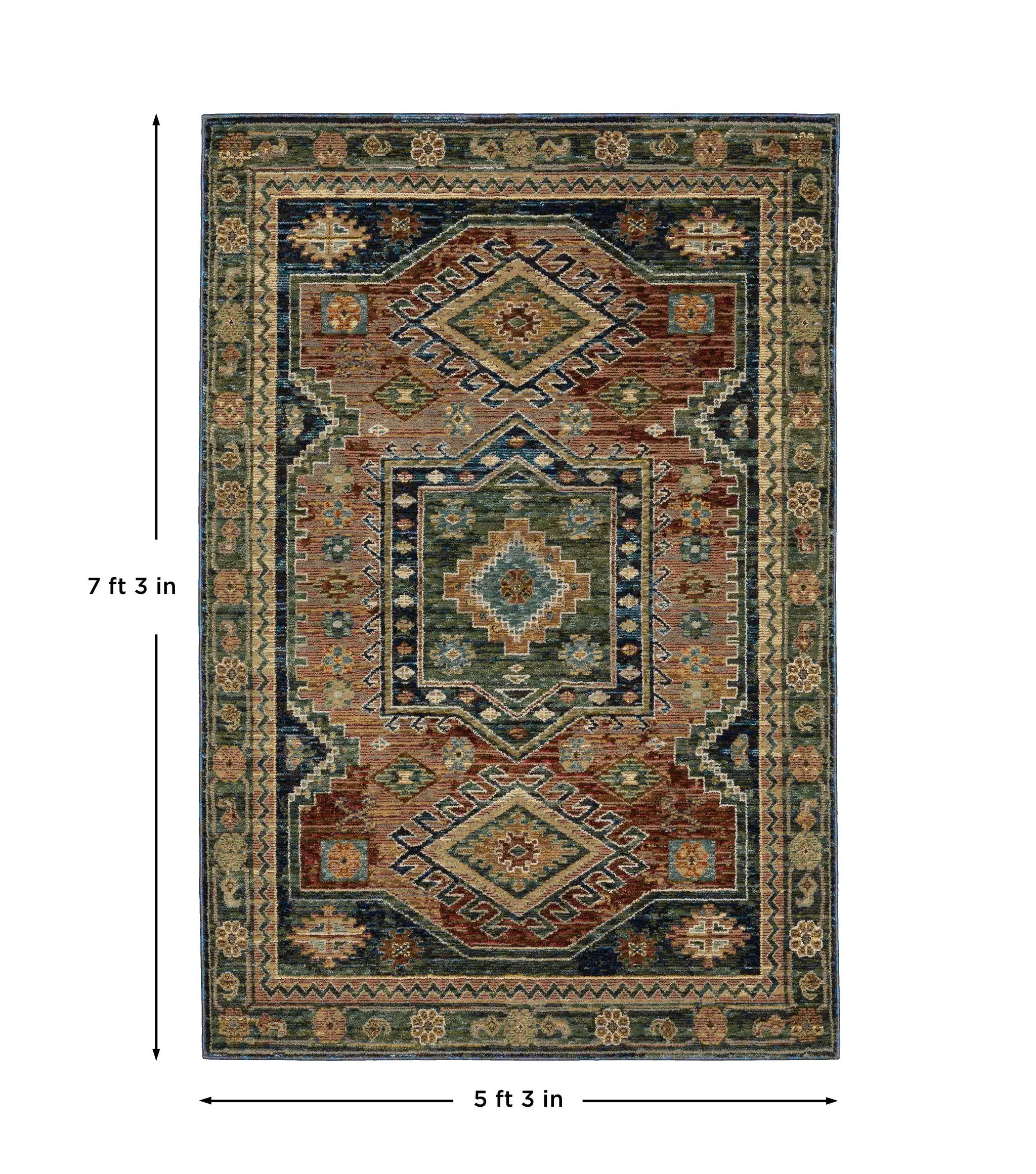 Andorra 2442A Blue/ Multi Area Rug by Oriental Weavers
