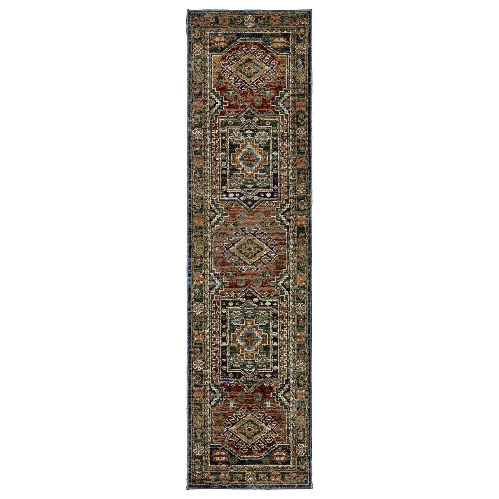 Andorra 2442A Blue/ Multi Area Rug by Oriental Weavers