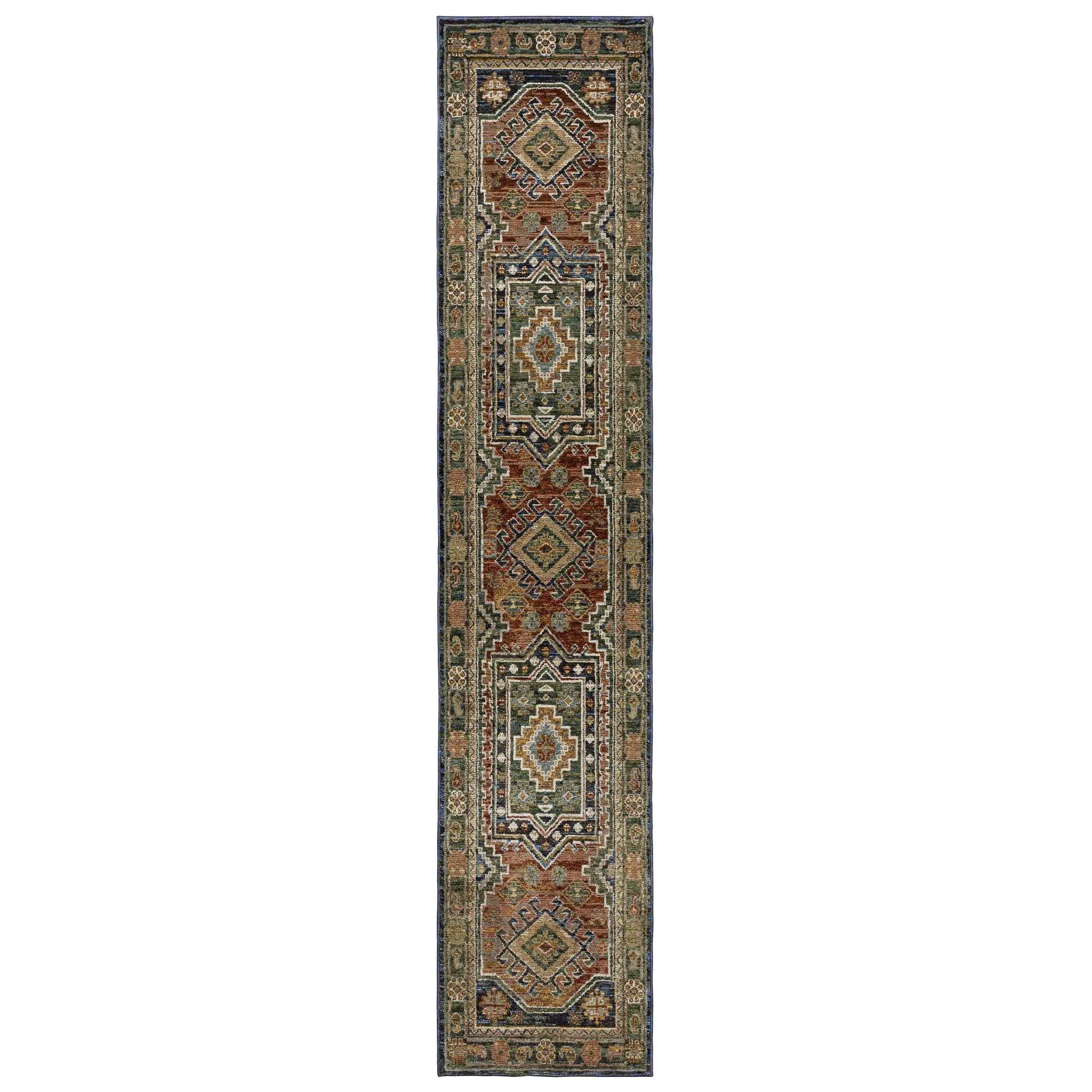 Andorra 2442A Blue/ Multi Area Rug by Oriental Weavers