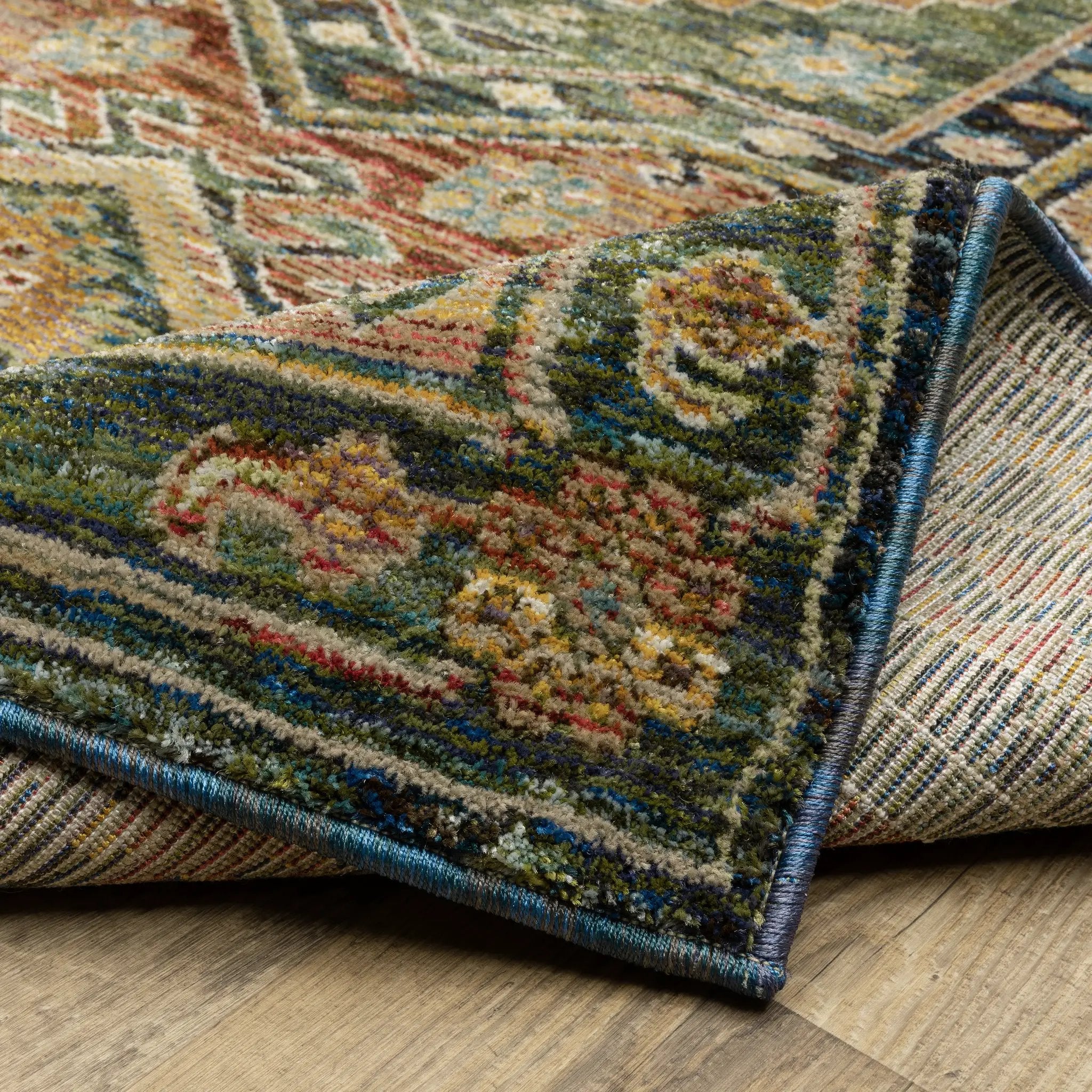Andorra 2442A Blue/ Multi Area Rug by Oriental Weavers