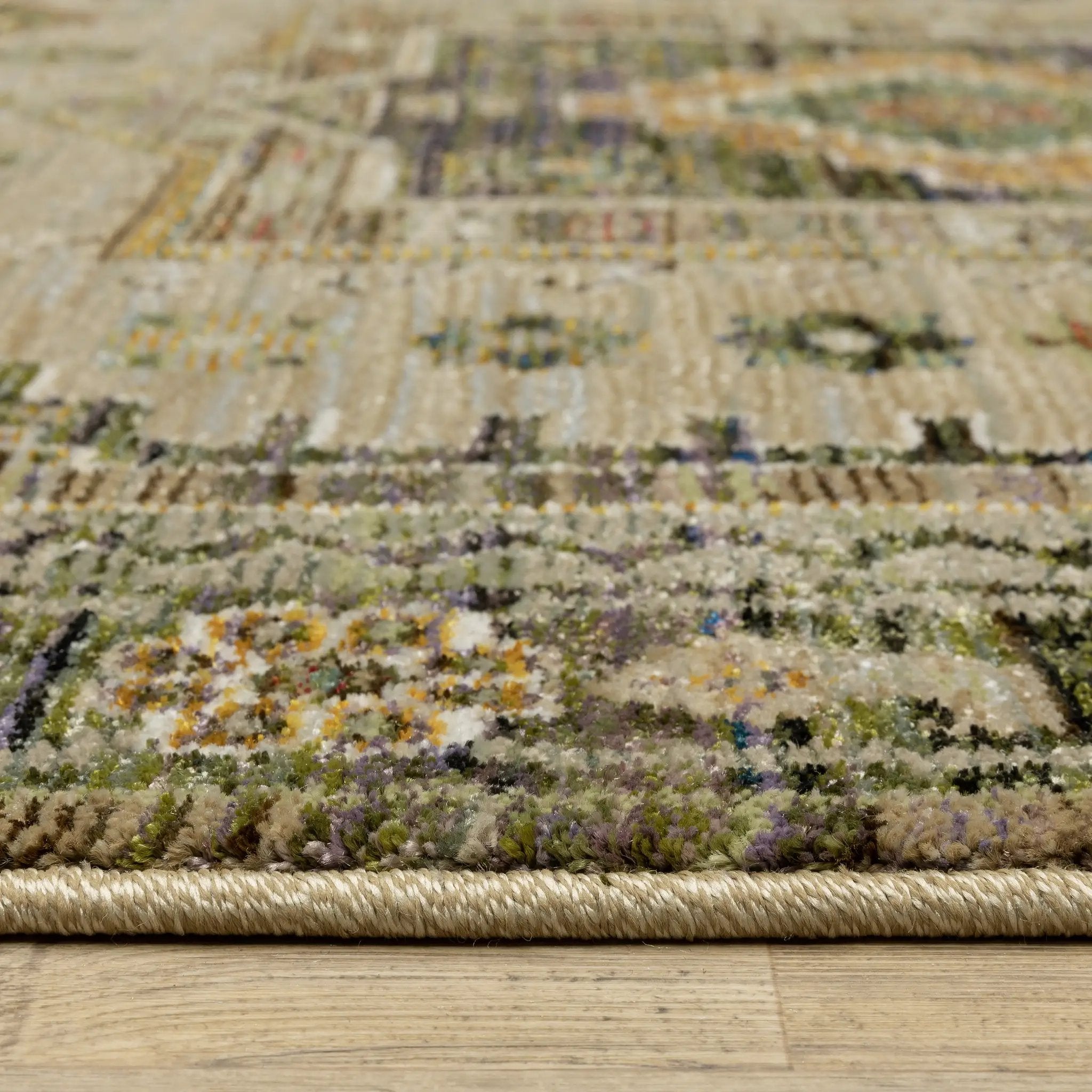 Andorra 2442D Grey/ Green Area Rug by Oriental Weavers