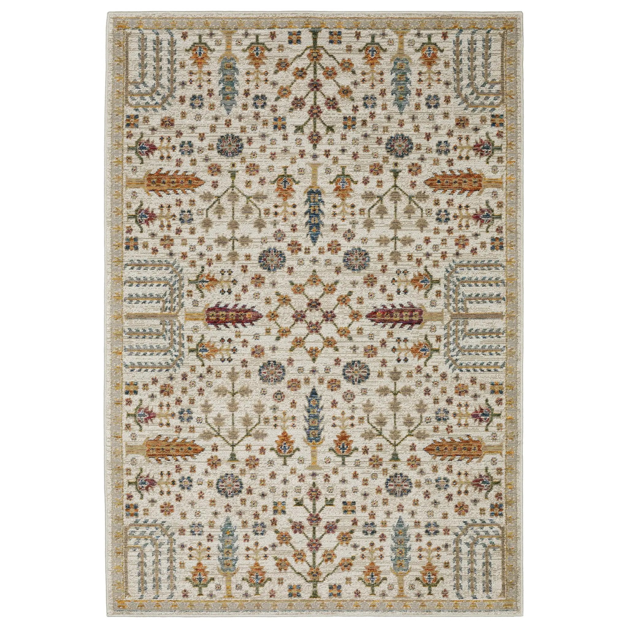 Andorra 2449B Ivory/ Gold Area Rug by Oriental Weavers