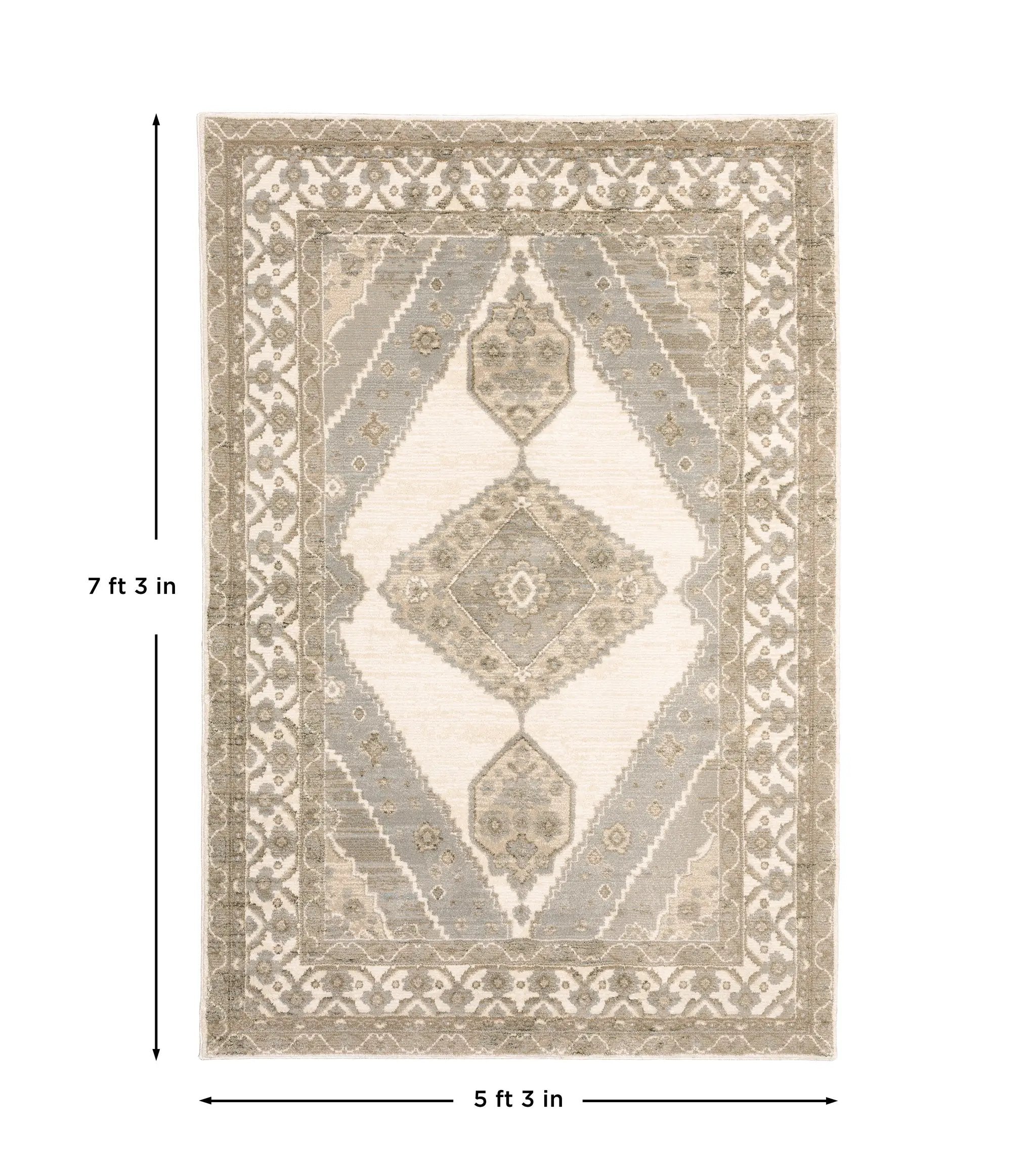 Andorra 298C0 Beige/ Ivory Area Rug by Oriental Weavers