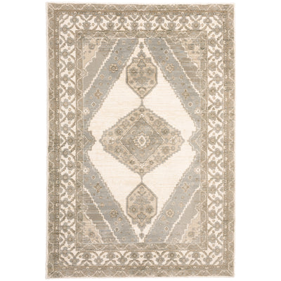 Andorra 298C0 Beige/Ivory Area Rug, beige ivory modern traditional area rug with subtle vintage-inspired pattern and dense soft pile.